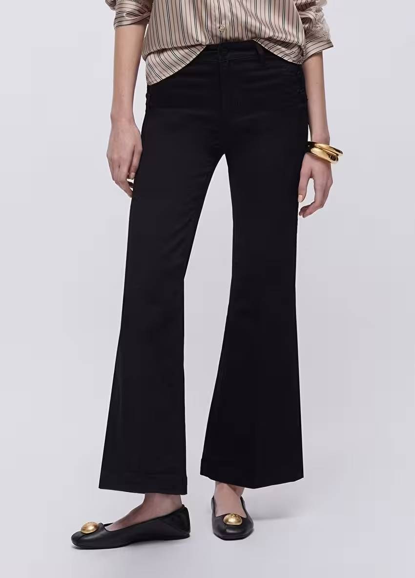 Siyah Flare Pantolon