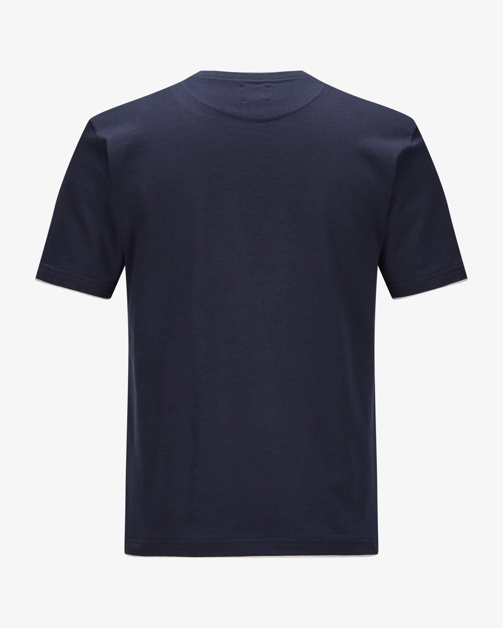 EleventyAçık Gri Geçişli Lacivert T-shirt