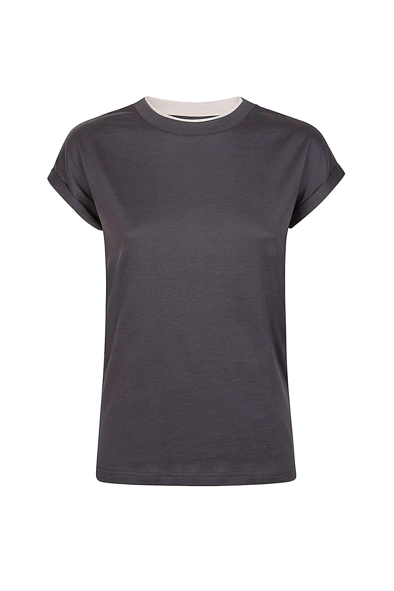 EleventyBej Karışımlı Pamuk T-shirt