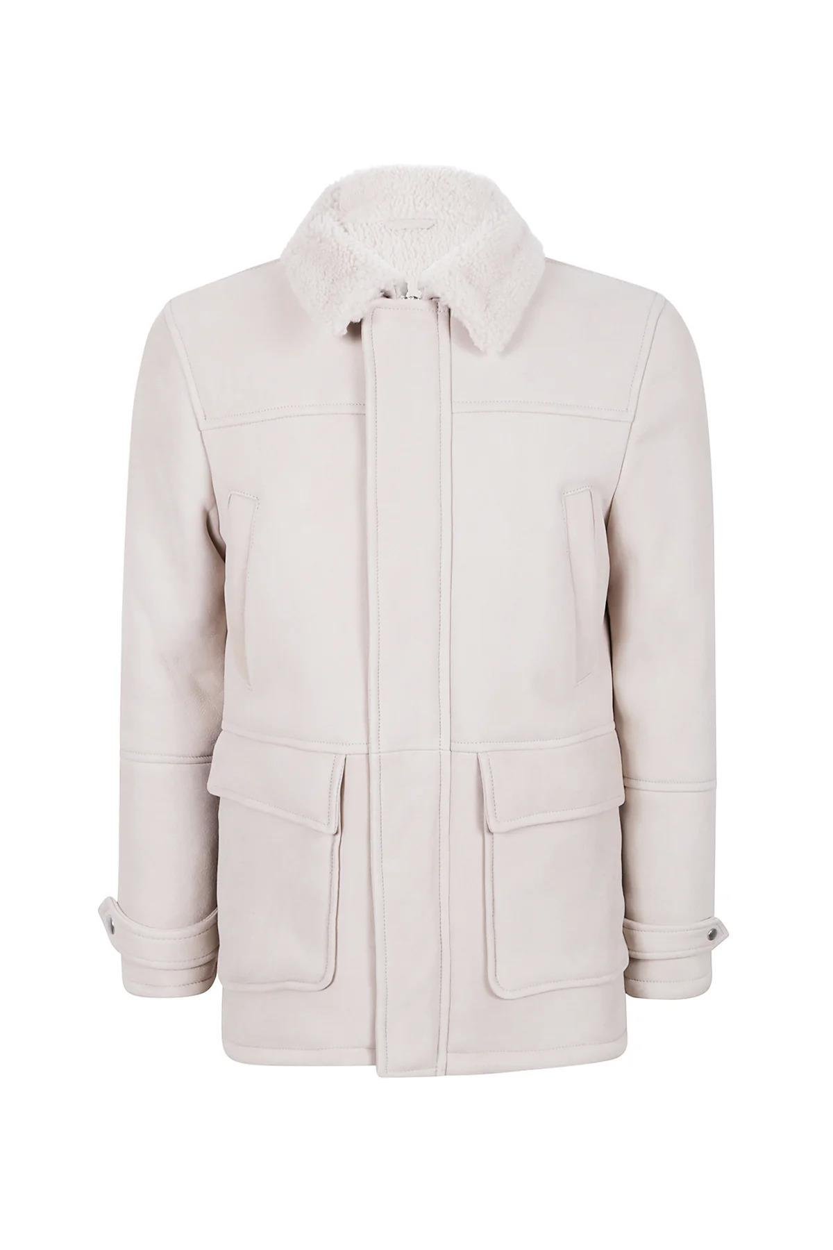 EleventyDüz Kesim Shearling Kaban