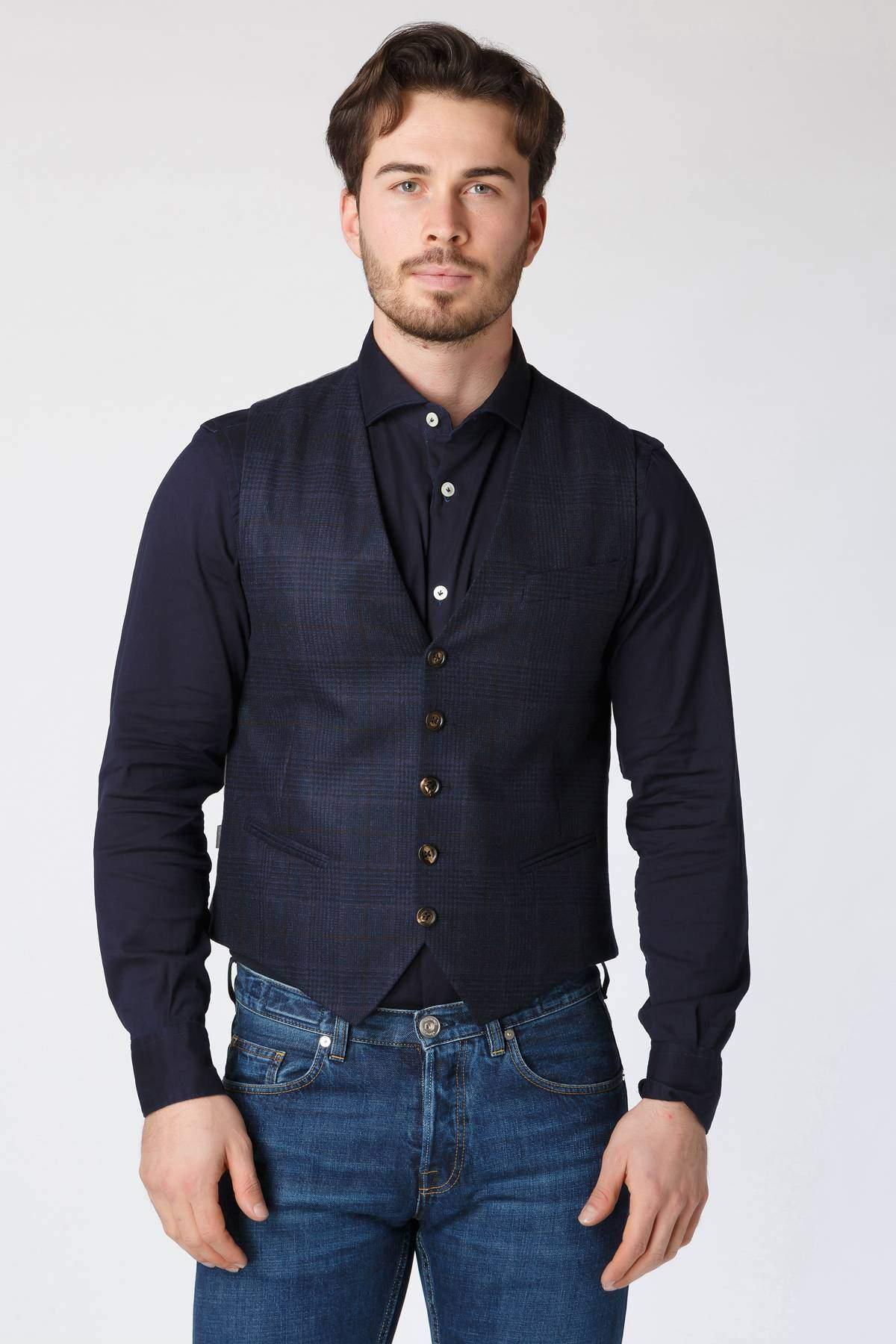 EleventyELEVENTY Yün-Kaşmir, Slim Fit Yelek