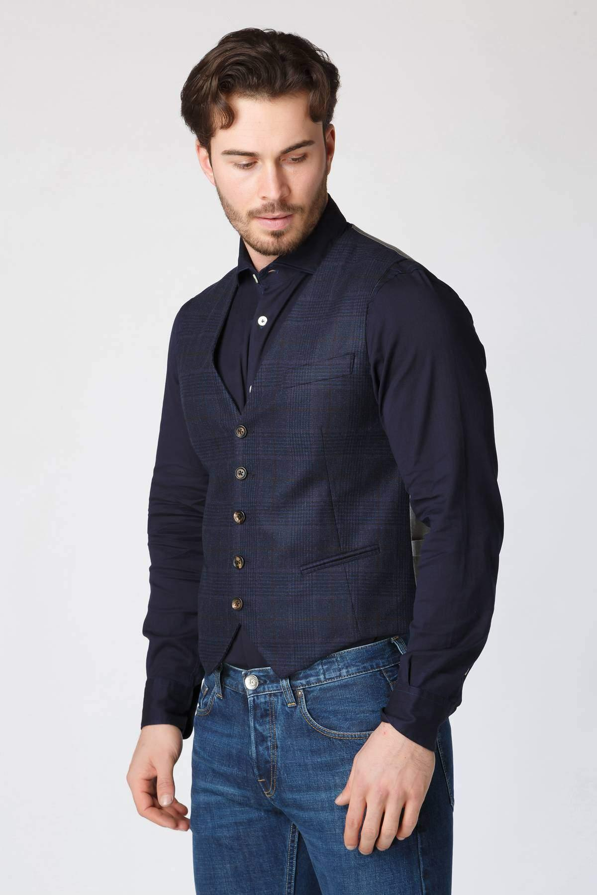 EleventyELEVENTY Yün-Kaşmir, Slim Fit Yelek