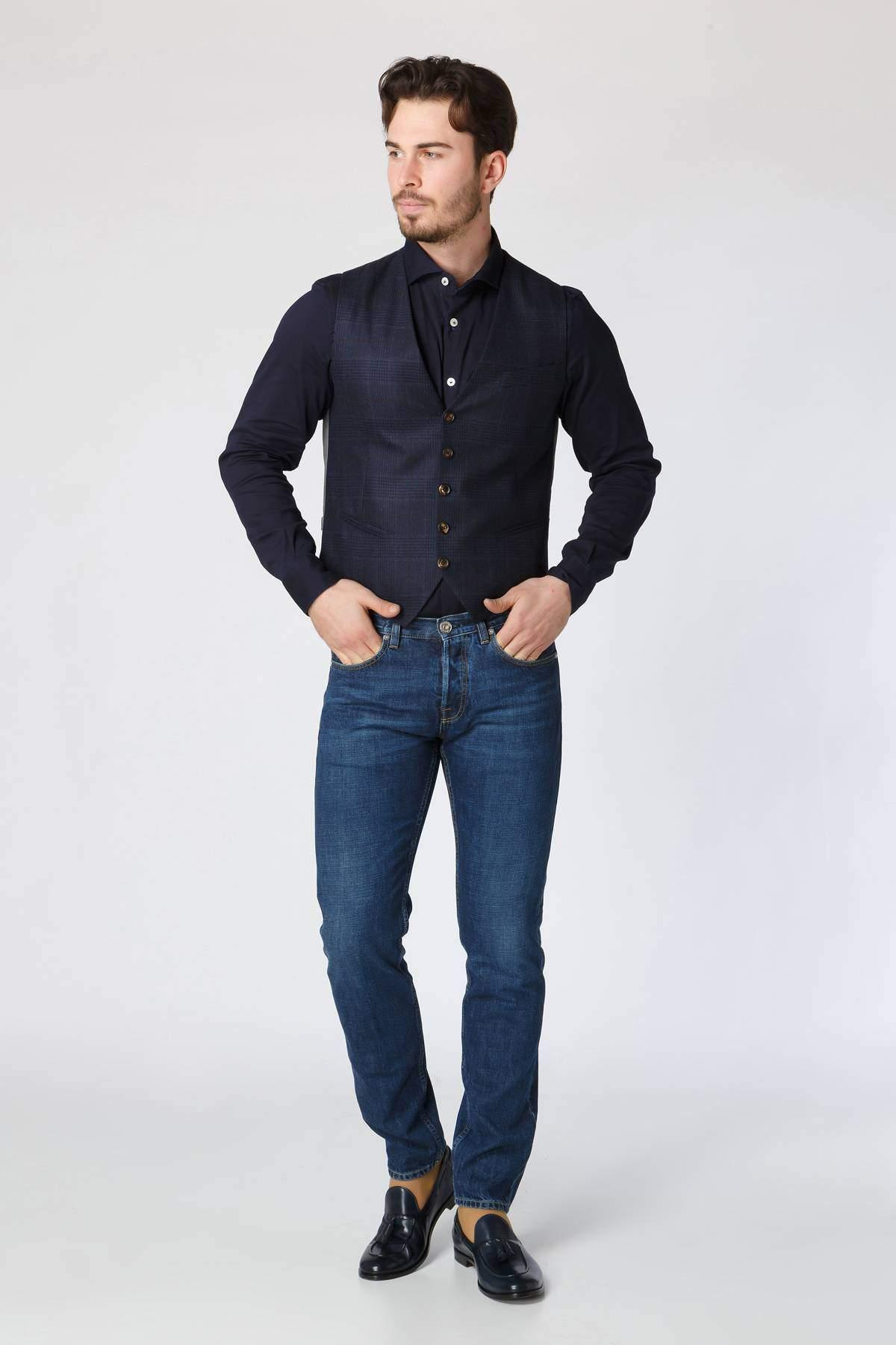 EleventyELEVENTY Yün-Kaşmir, Slim Fit Yelek