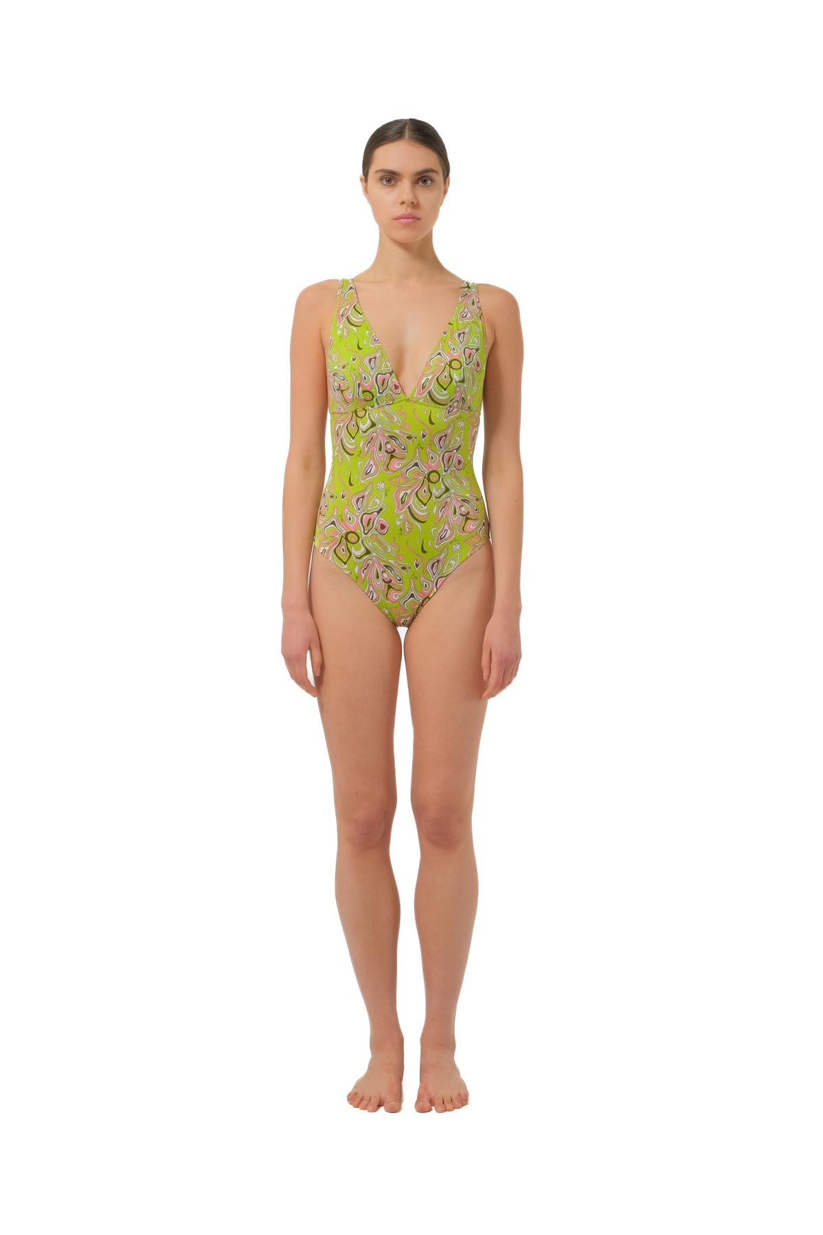 Emilio PucciAmorf Desen Yeşil Mayo