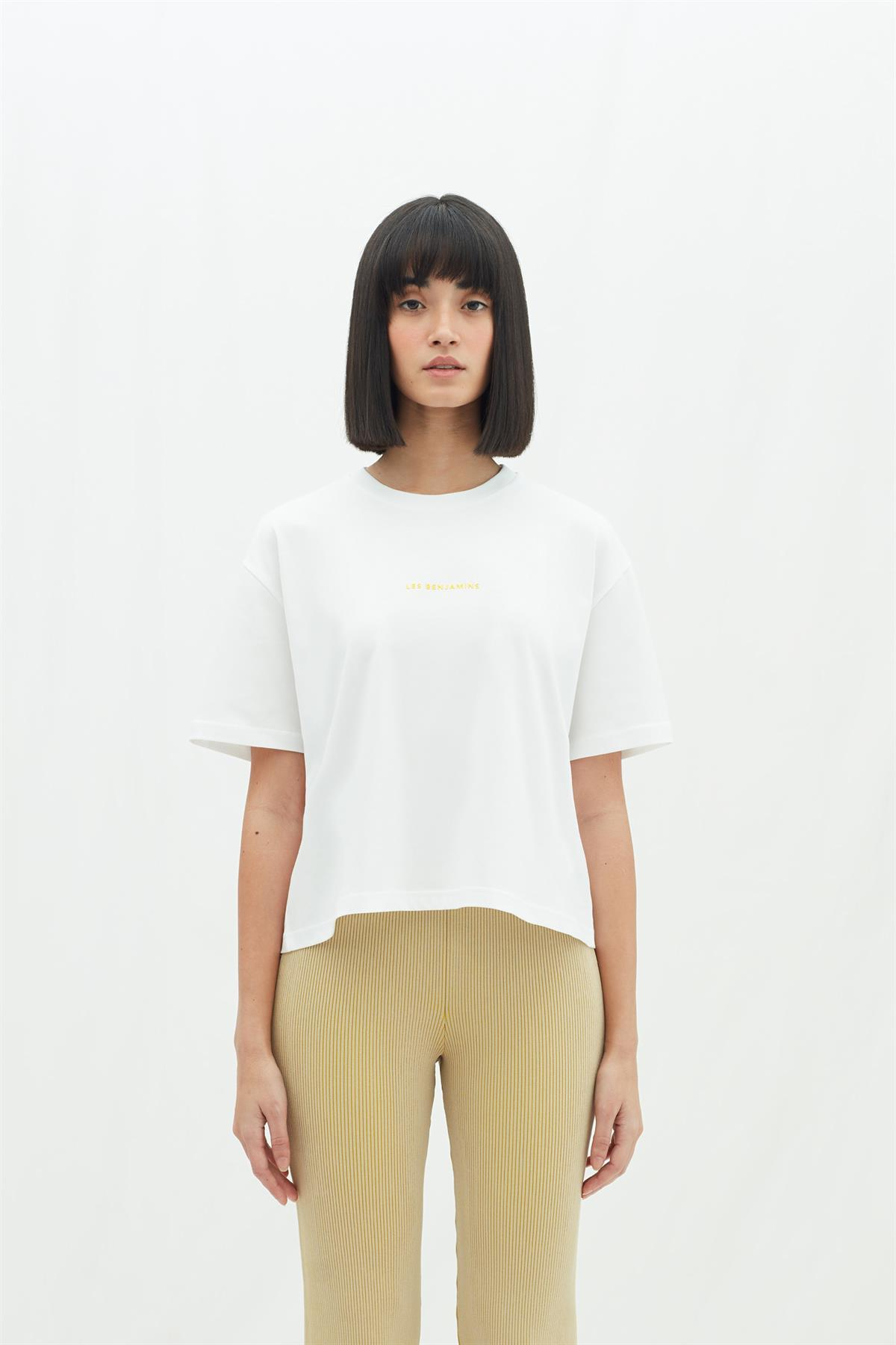 Les BenjaminsBeyaz Basic T-shirt