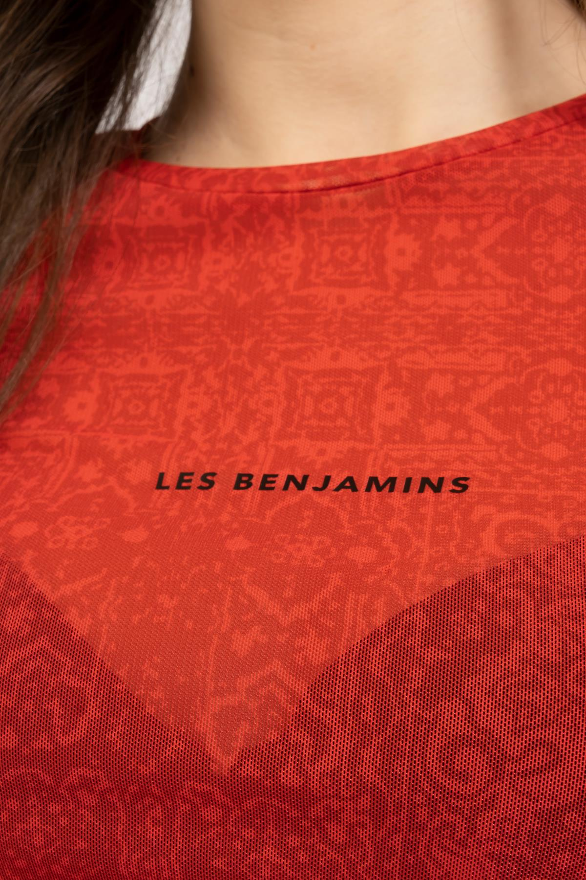 Les BenjaminsKırmızı Desenli Tül Bluz