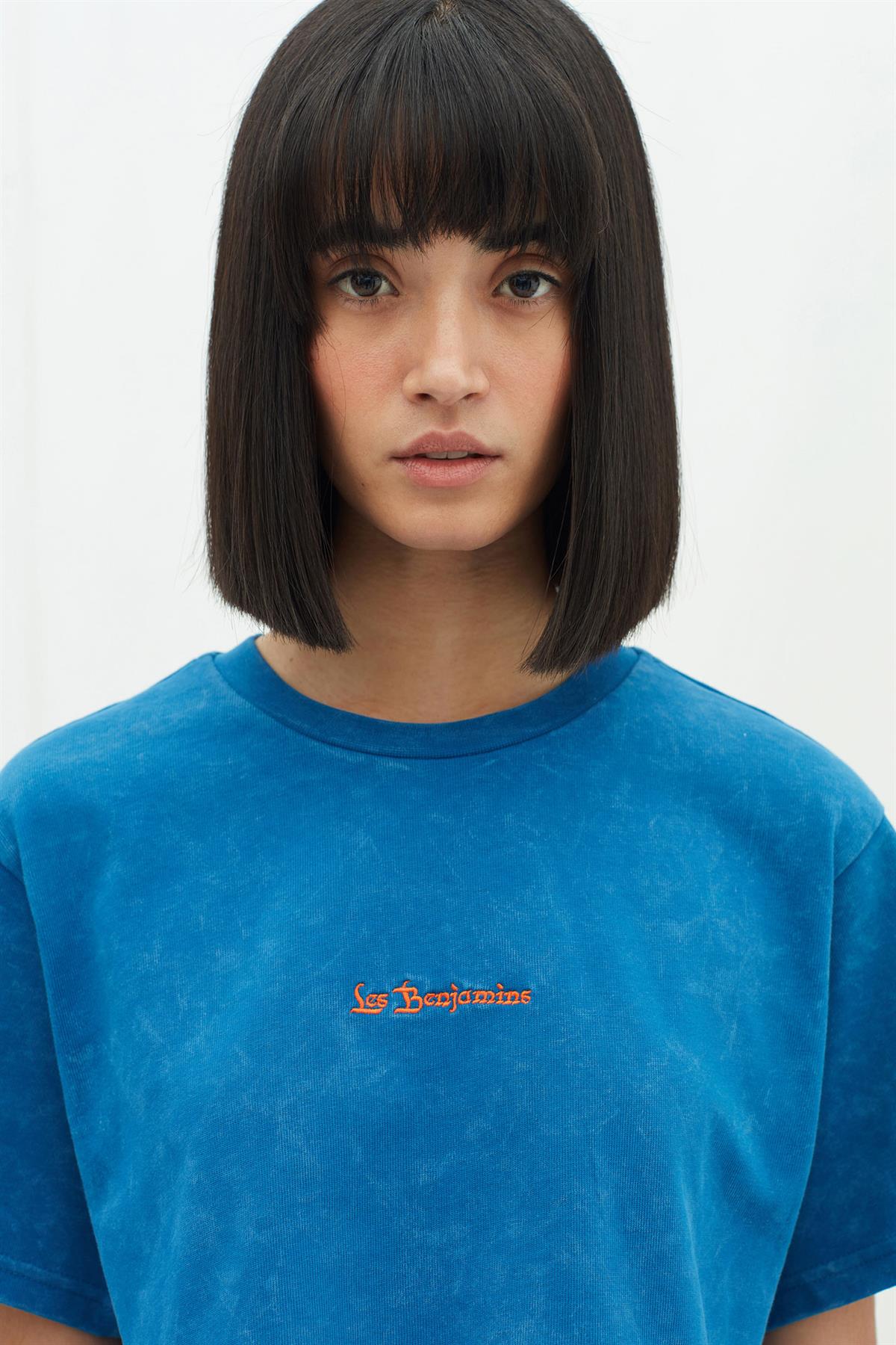 Les BenjaminsMavi Crop Kadın T-shirt