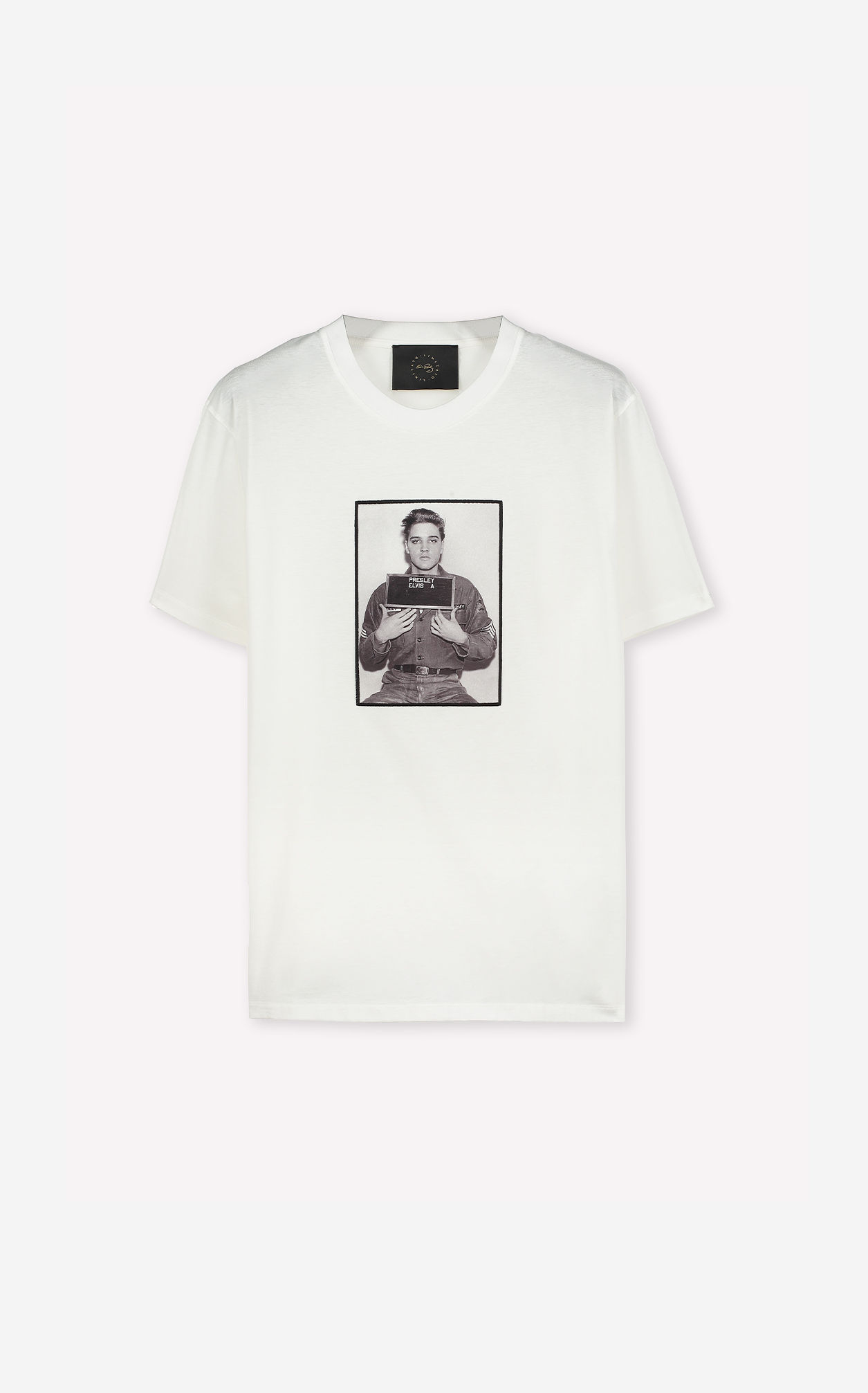 LimitatoFigürlü Beyaz Bisiklet Yaka T-shirt