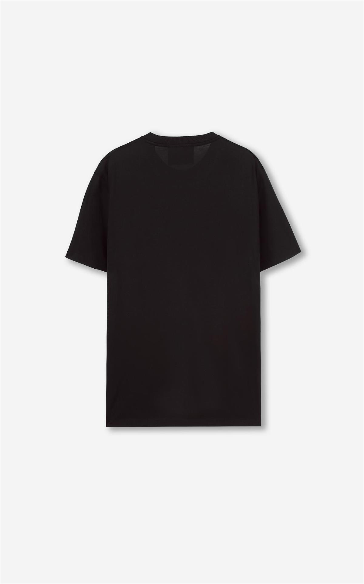 LimitatoMarilyn Monroe Figürlü Siyah Bisiklet Yaka T-shirt