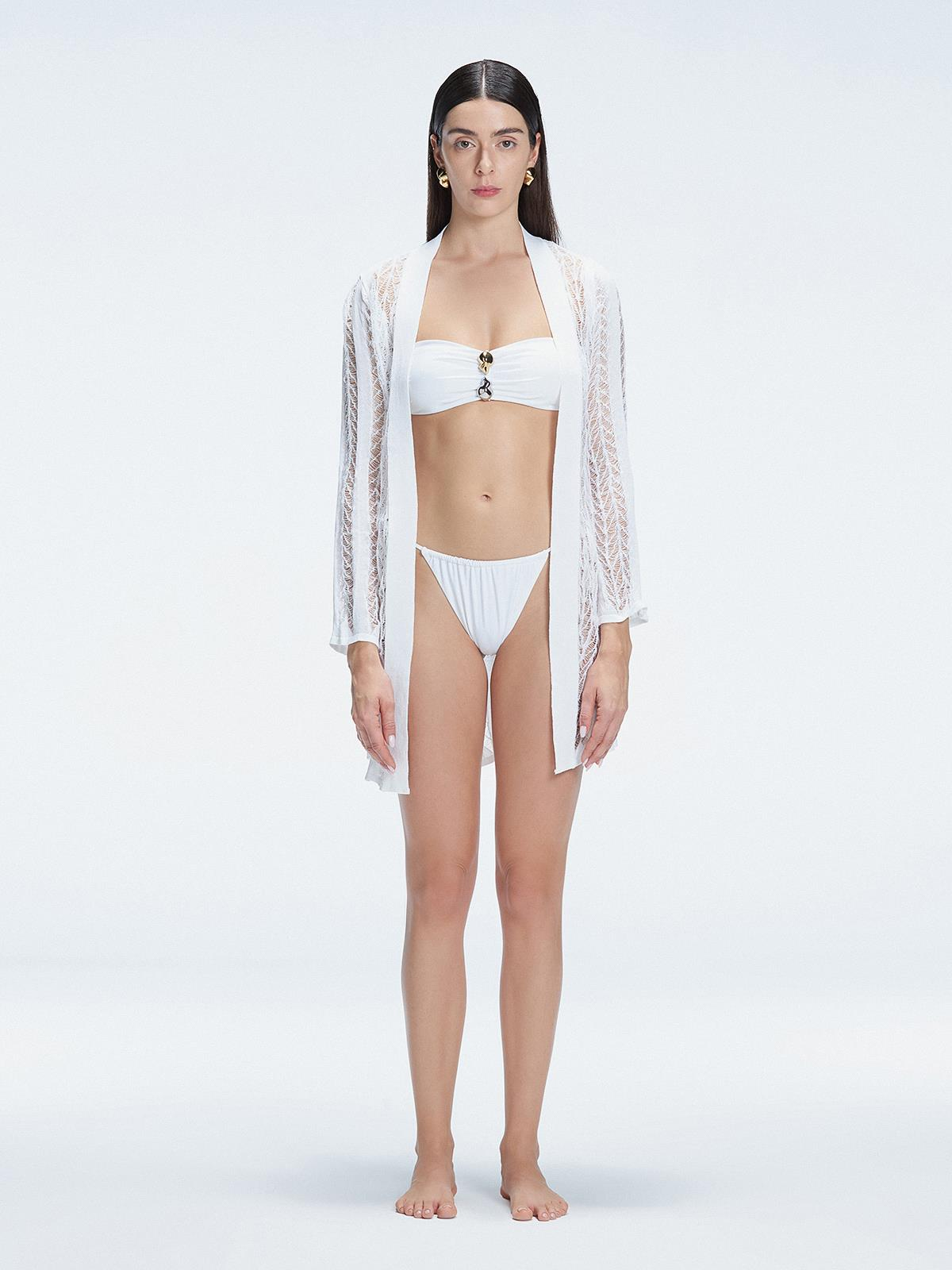 MoevaUzun Kollu Mini Kaftan