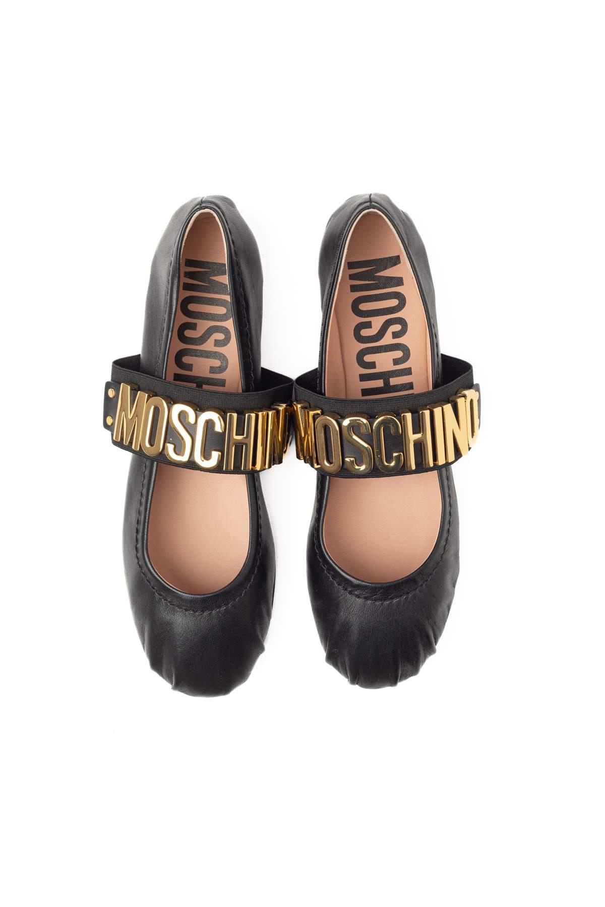 Moschino ShoesBantlı Siyah Babet