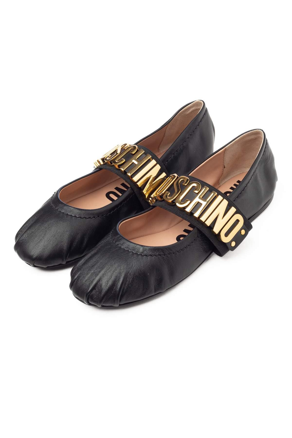 Moschino ShoesBantlı Siyah Babet