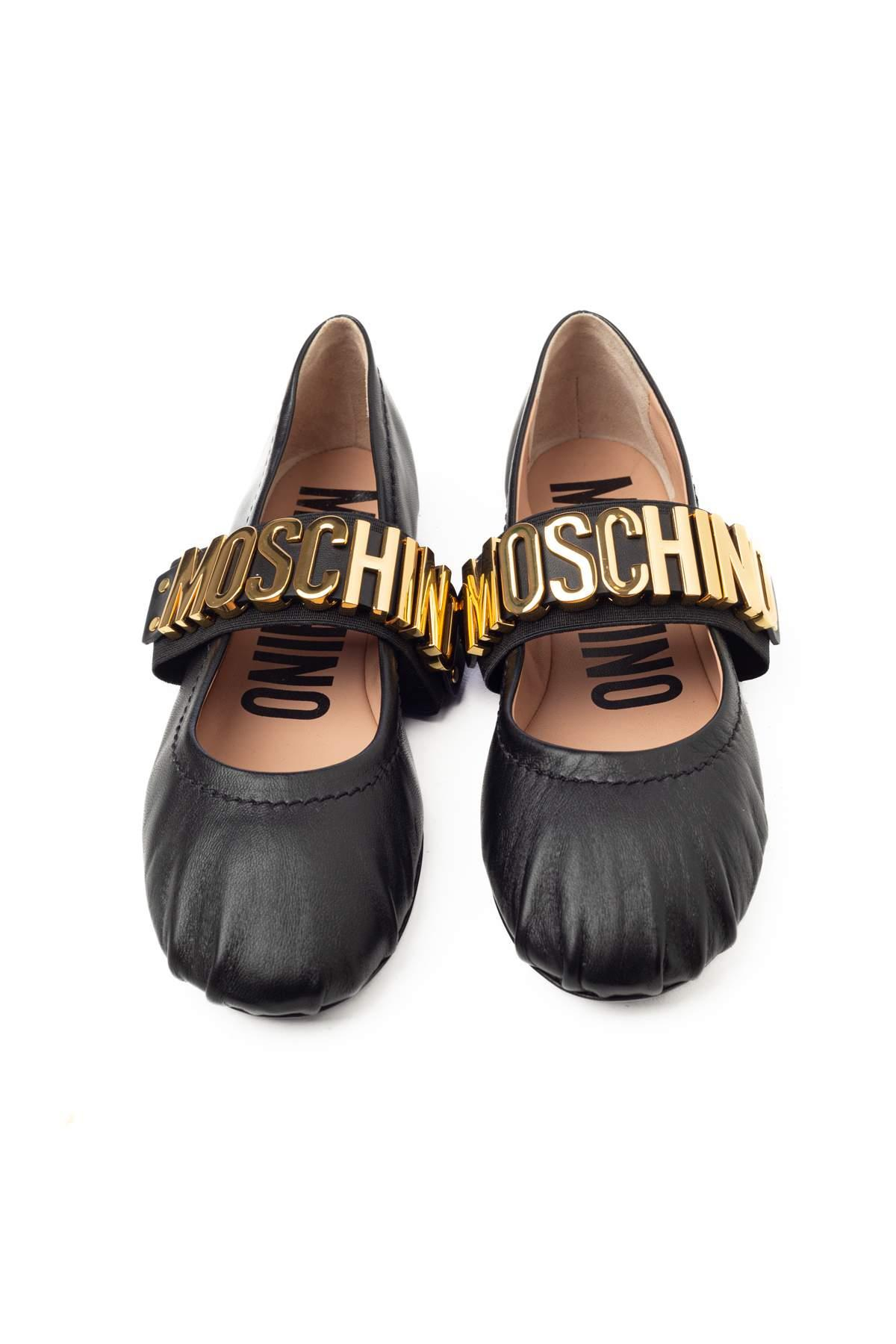 Moschino ShoesBantlı Siyah Babet
