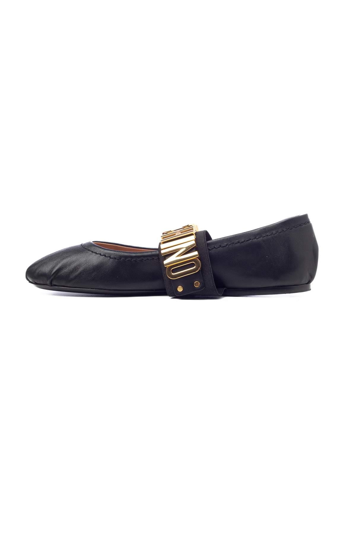 Moschino ShoesBantlı Siyah Babet