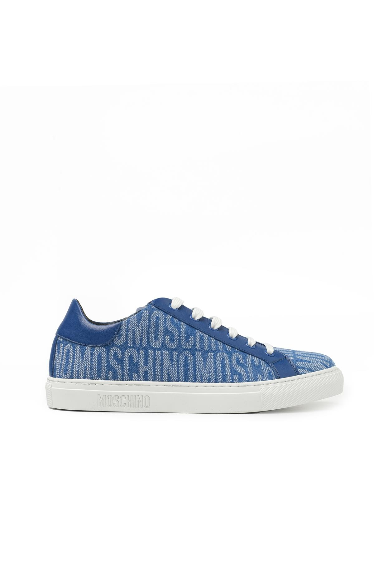 Moschino ShoesMavi Logo Kadın Spor Ayakkabı
