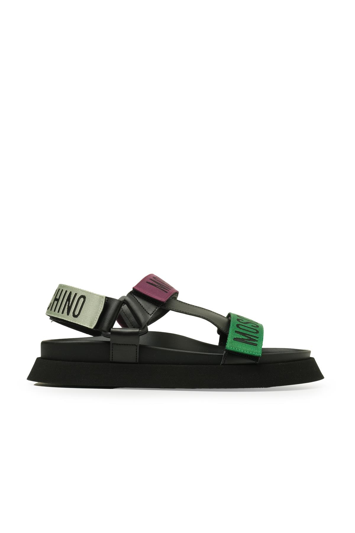 Moschino ShoesPlatform Taban Renkli Bantlı Sandalet