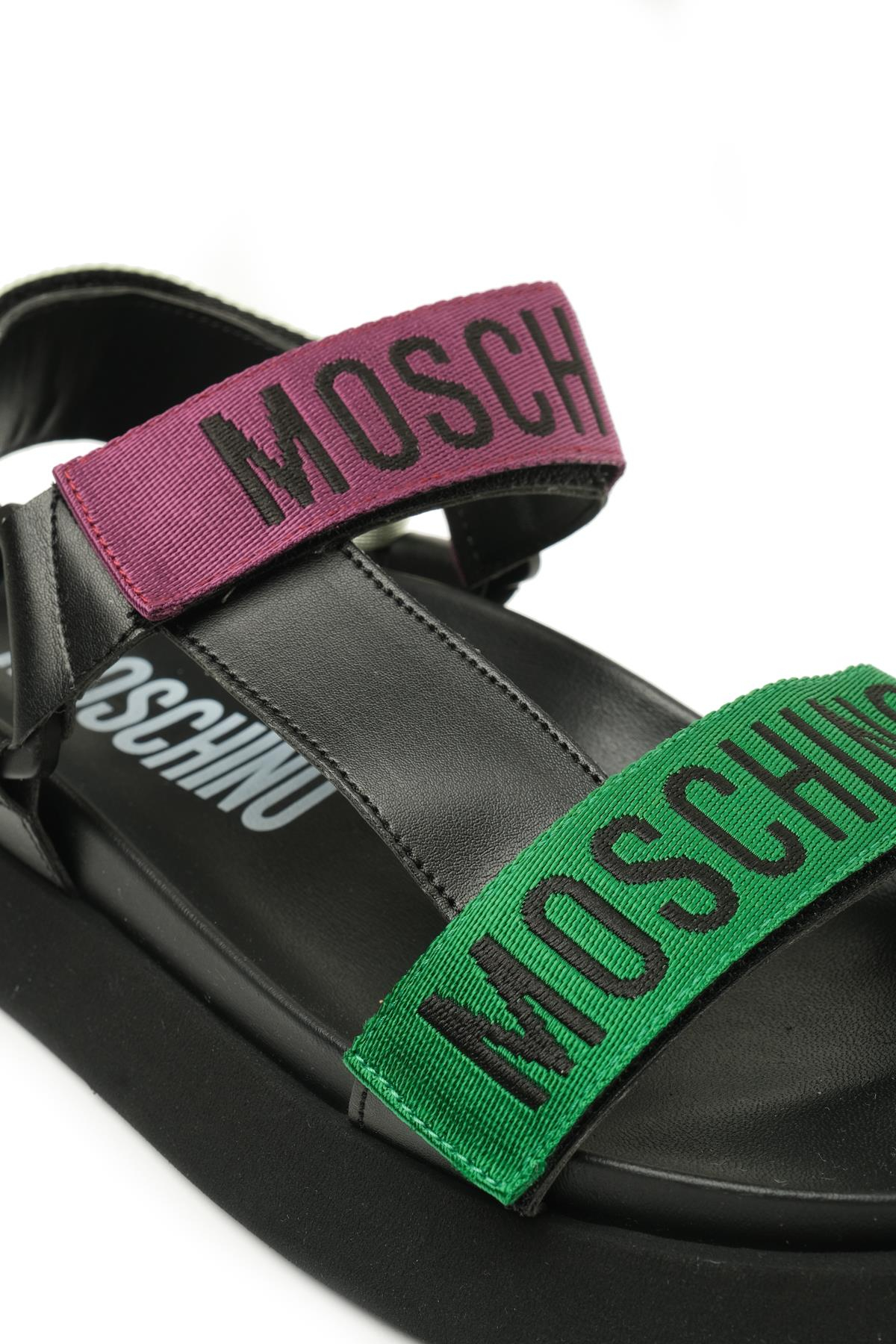 Moschino ShoesPlatform Taban Renkli Bantlı Sandalet