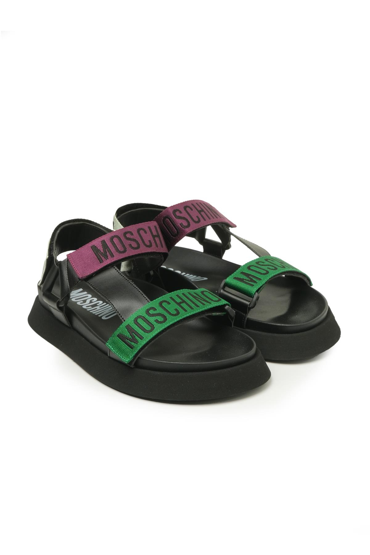 Moschino ShoesPlatform Taban Renkli Bantlı Sandalet