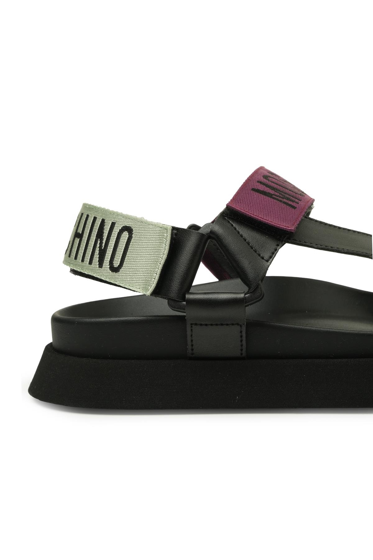 Moschino ShoesPlatform Taban Renkli Bantlı Sandalet