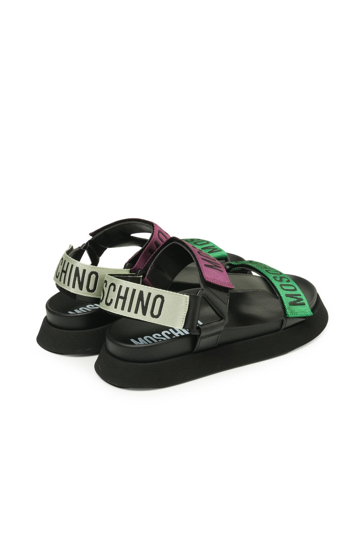 Moschino ShoesPlatform Taban Renkli Bantlı Sandalet