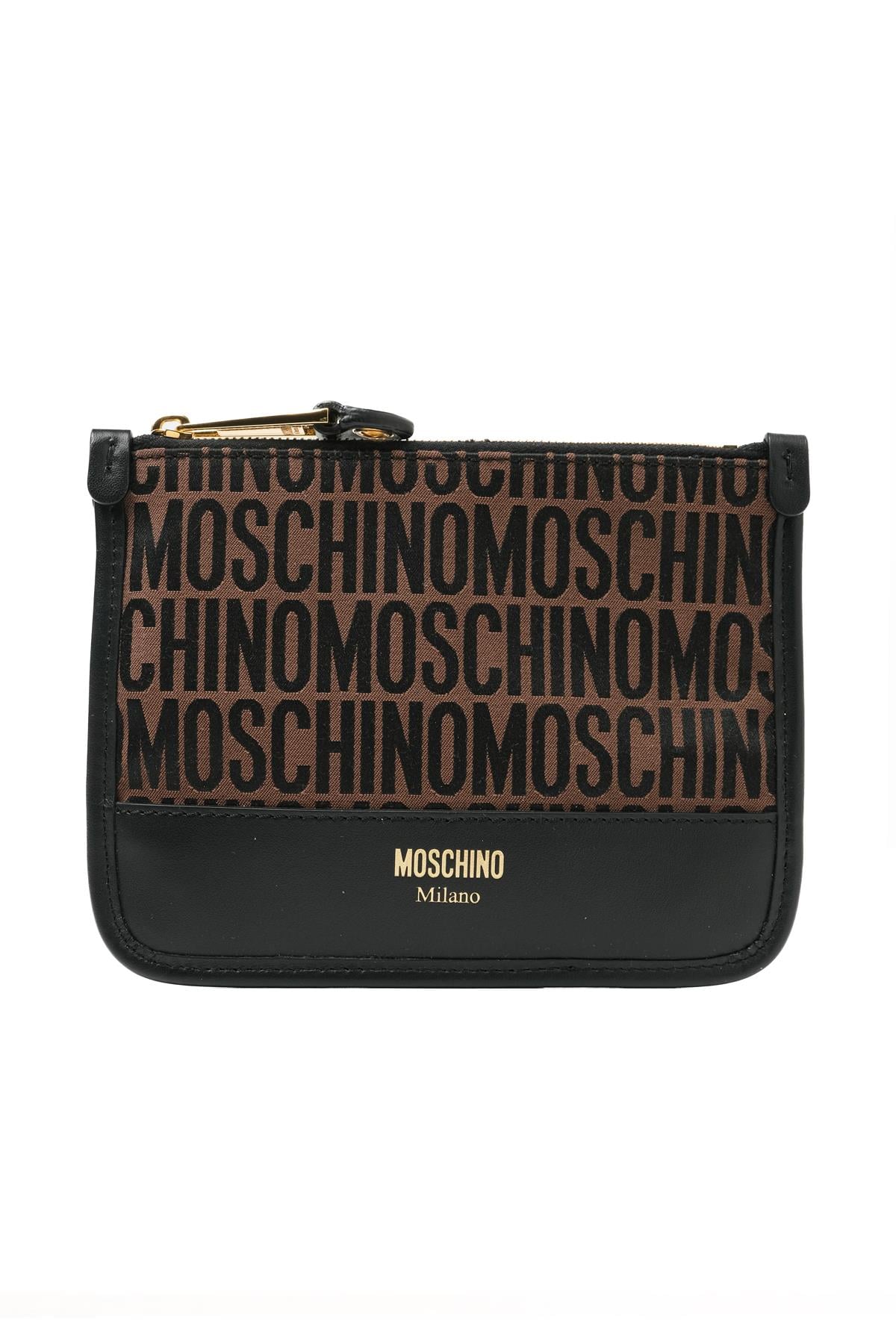 MoschinoKahverengi Logo Küçük Çanta