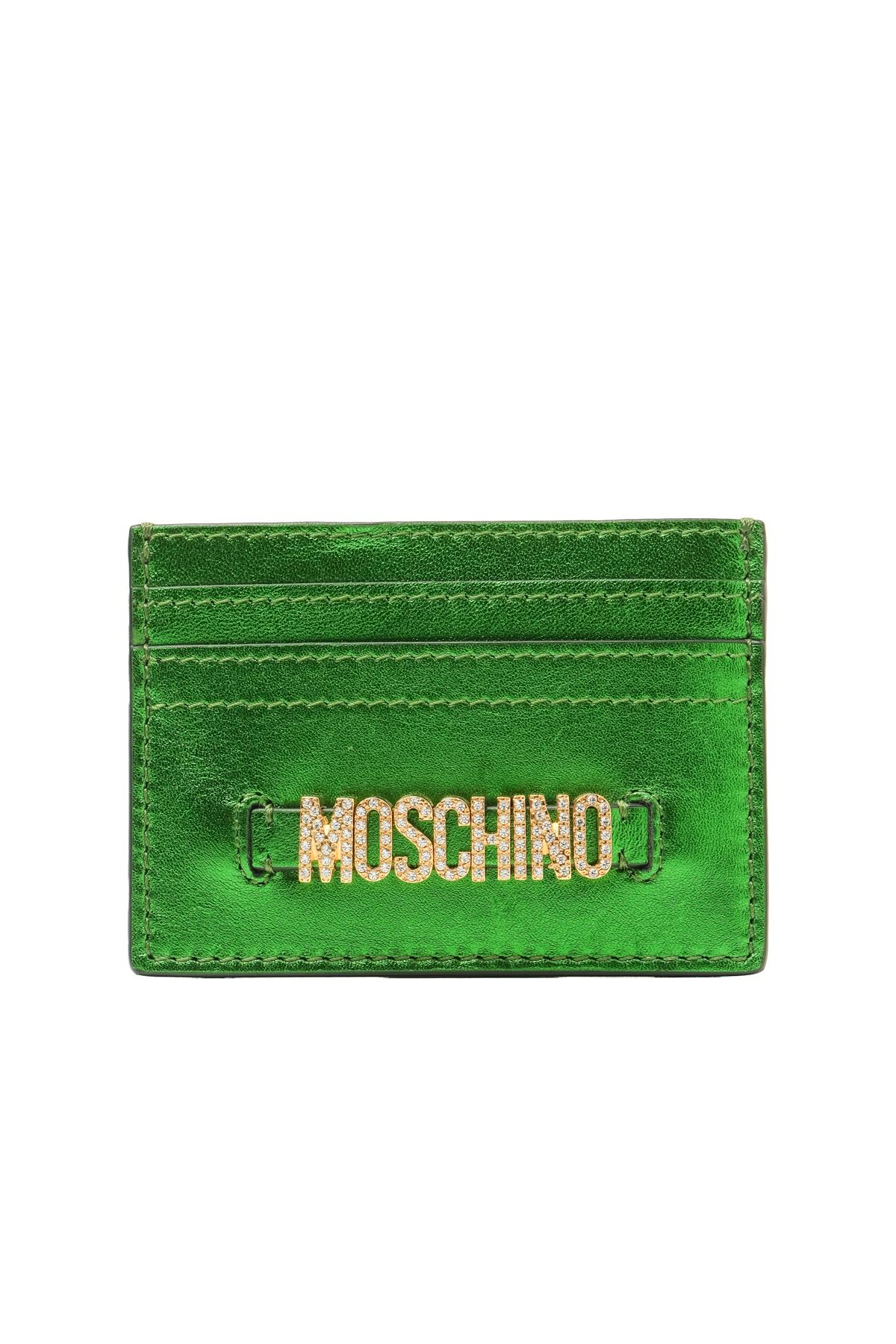MoschinoMetalik Yeşil Kartlık