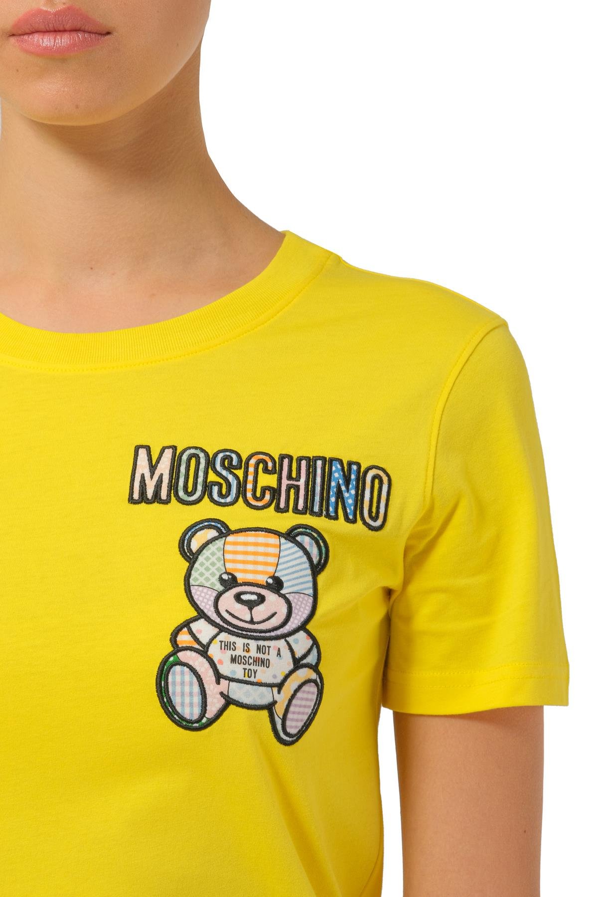 MoschinoSarı Bisiklet Yaka T-shirt