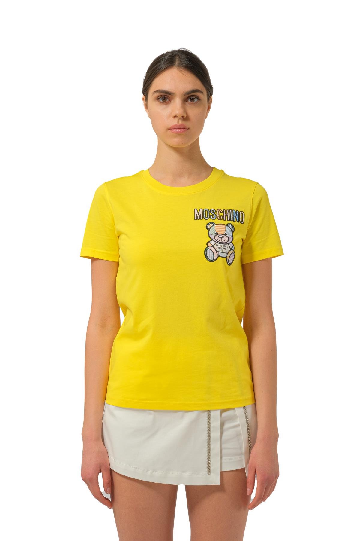 MoschinoSarı Bisiklet Yaka T-shirt