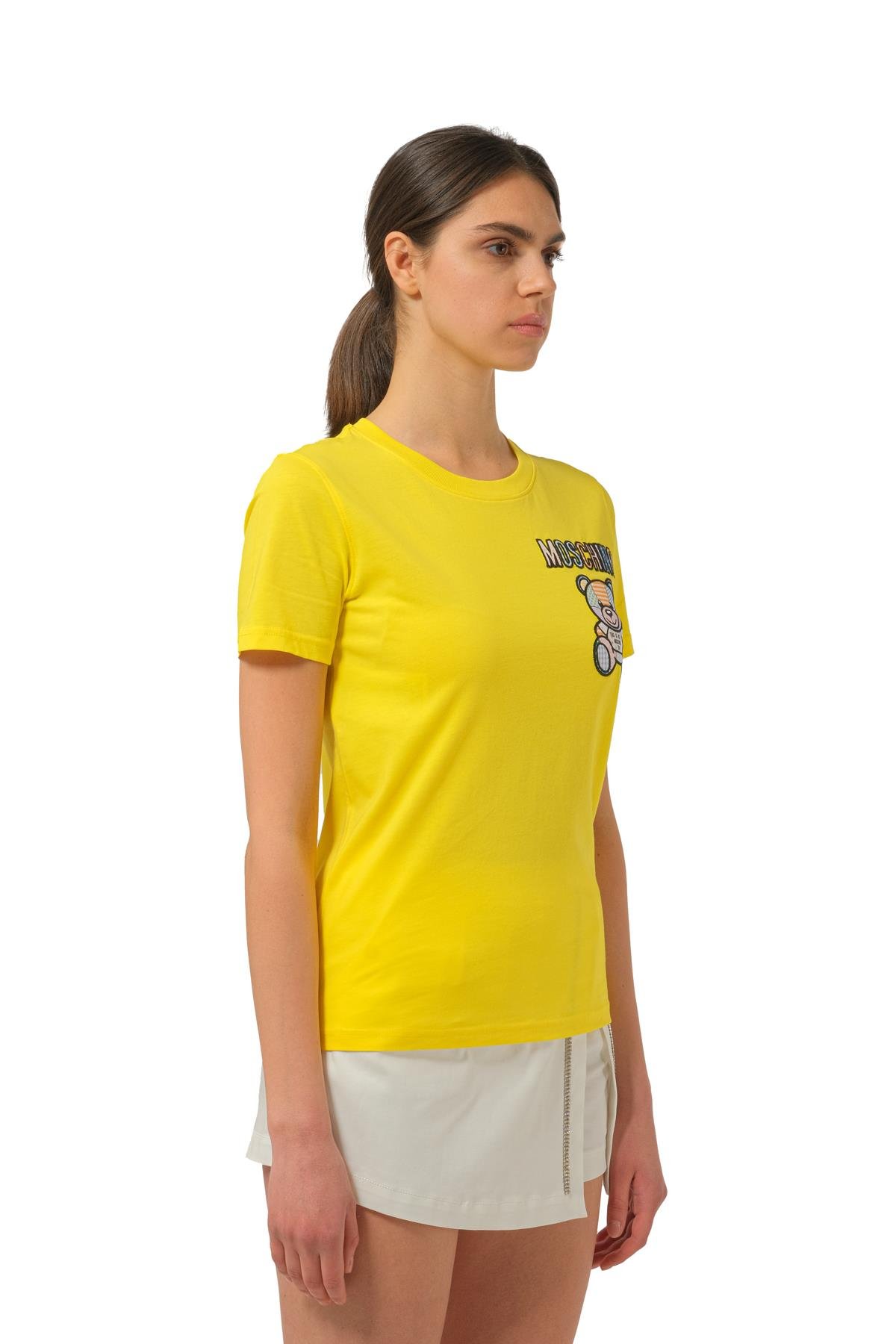 MoschinoSarı Bisiklet Yaka T-shirt