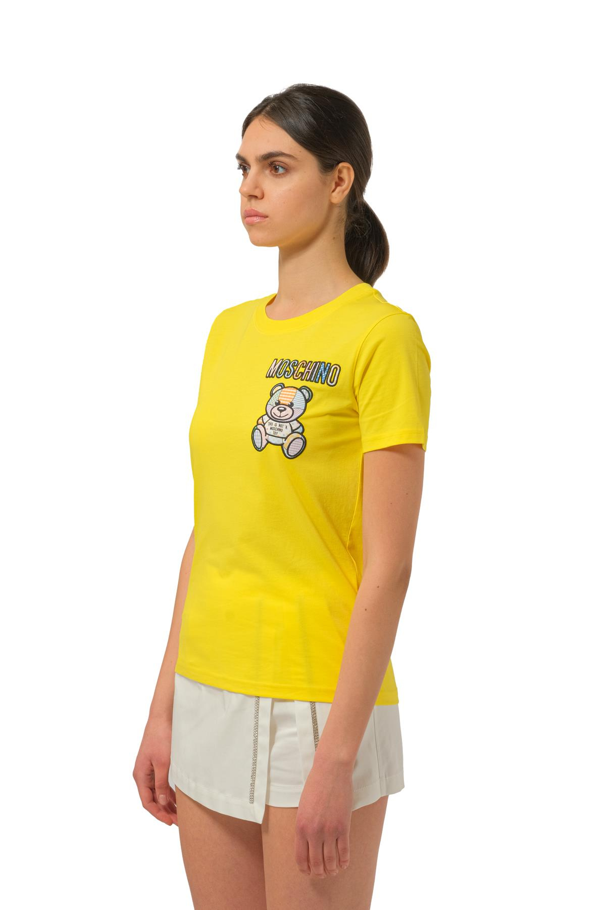 MoschinoSarı Bisiklet Yaka T-shirt