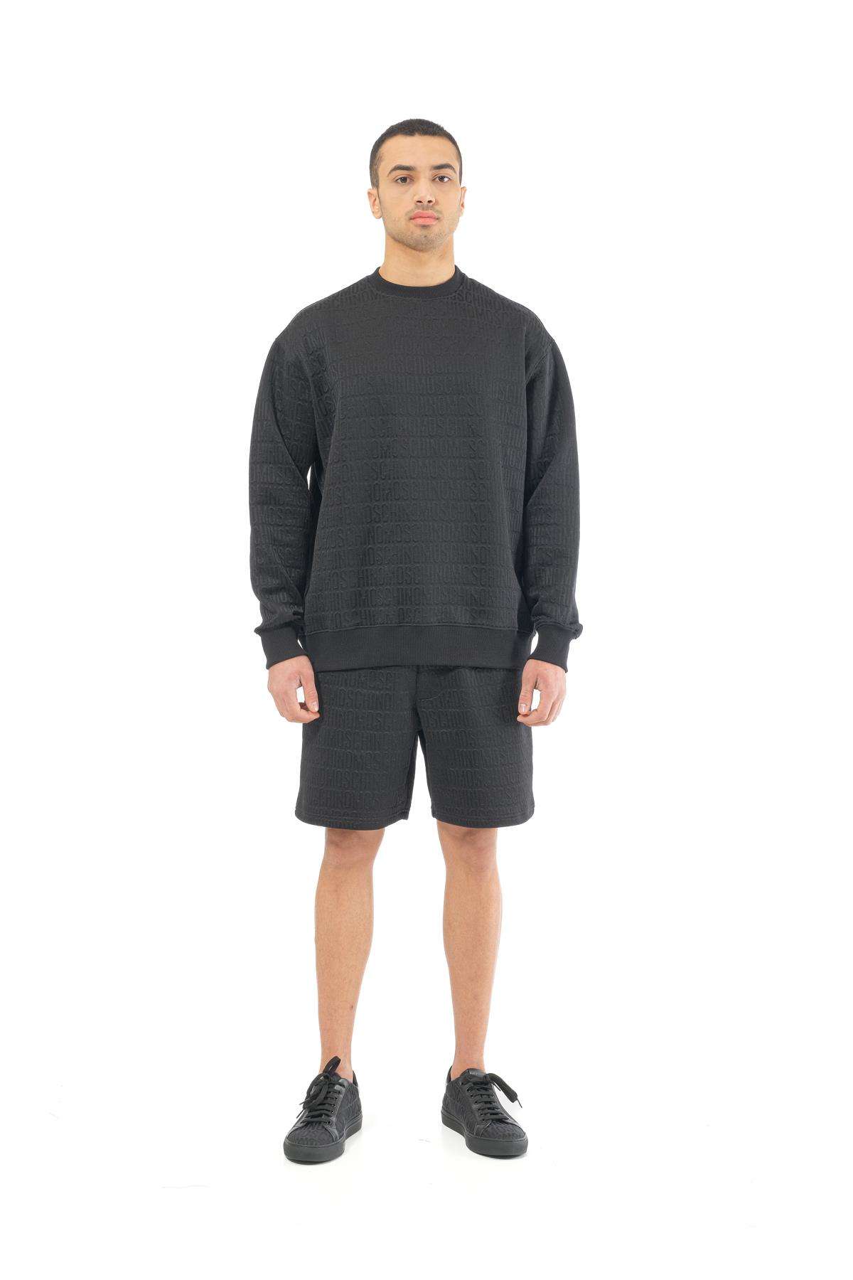 MoschinoSiyah Logo Erkek Sweatshirt