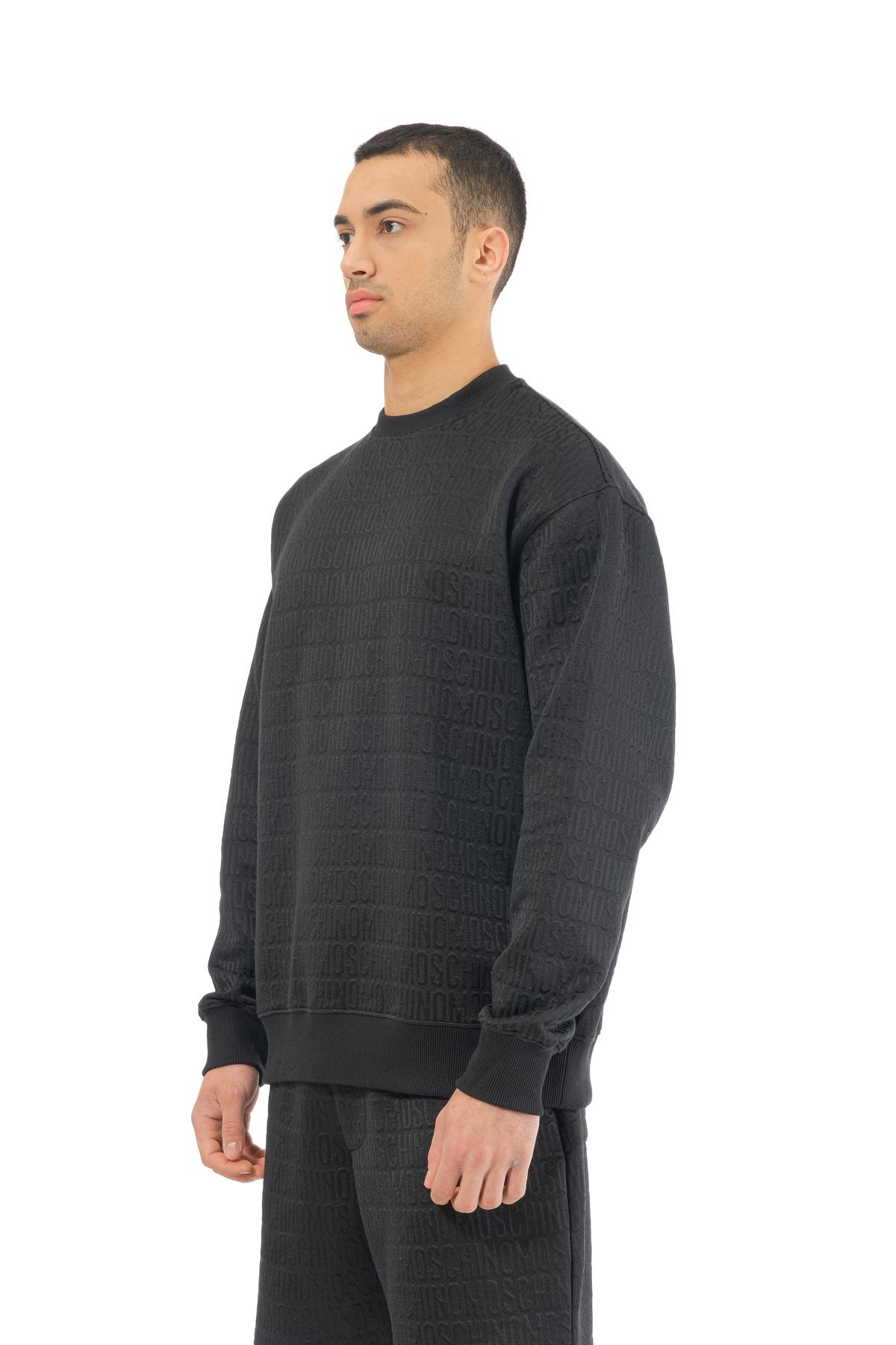 MoschinoSiyah Logo Erkek Sweatshirt