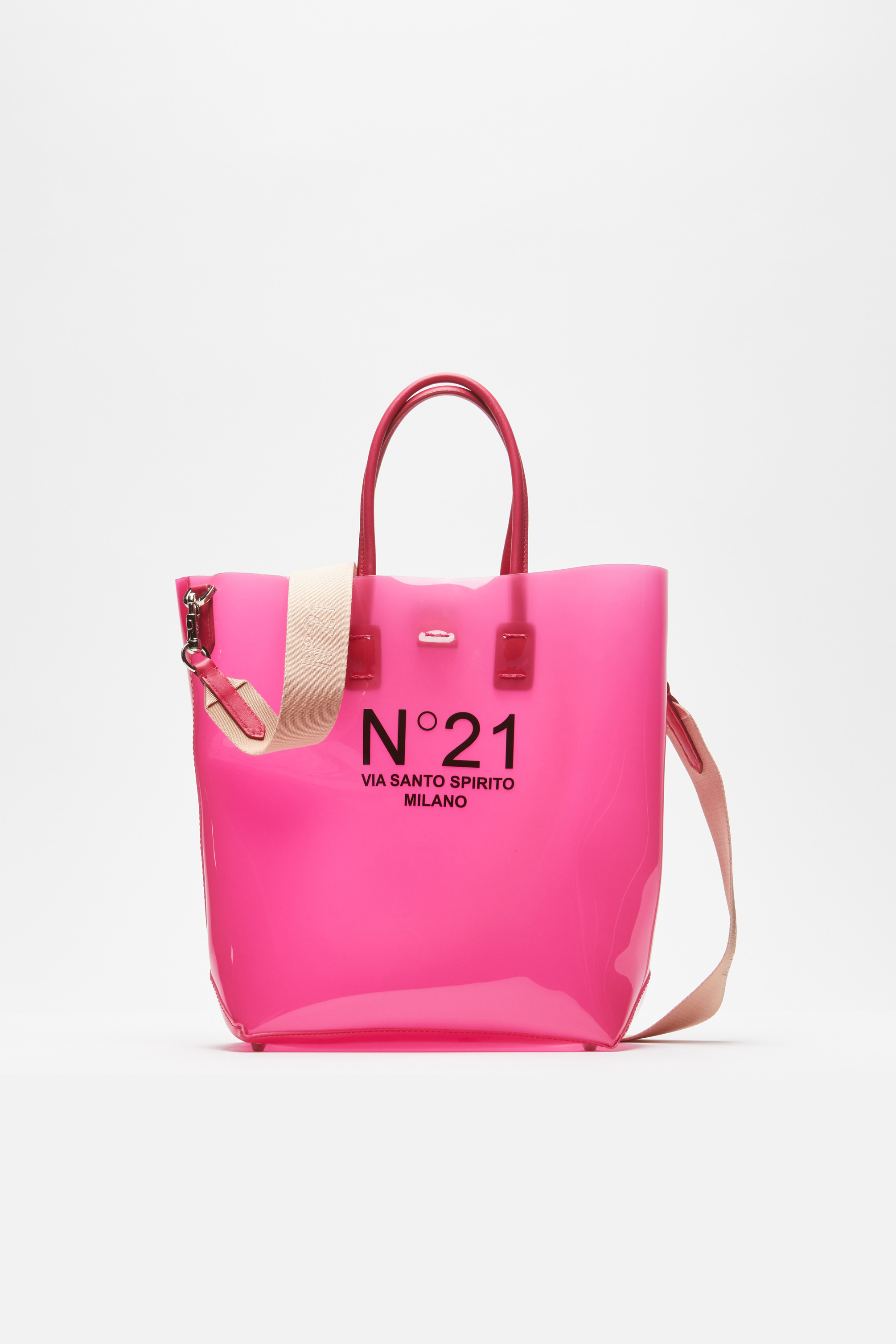 N21Pembe Logolu Alışveriş Çantası