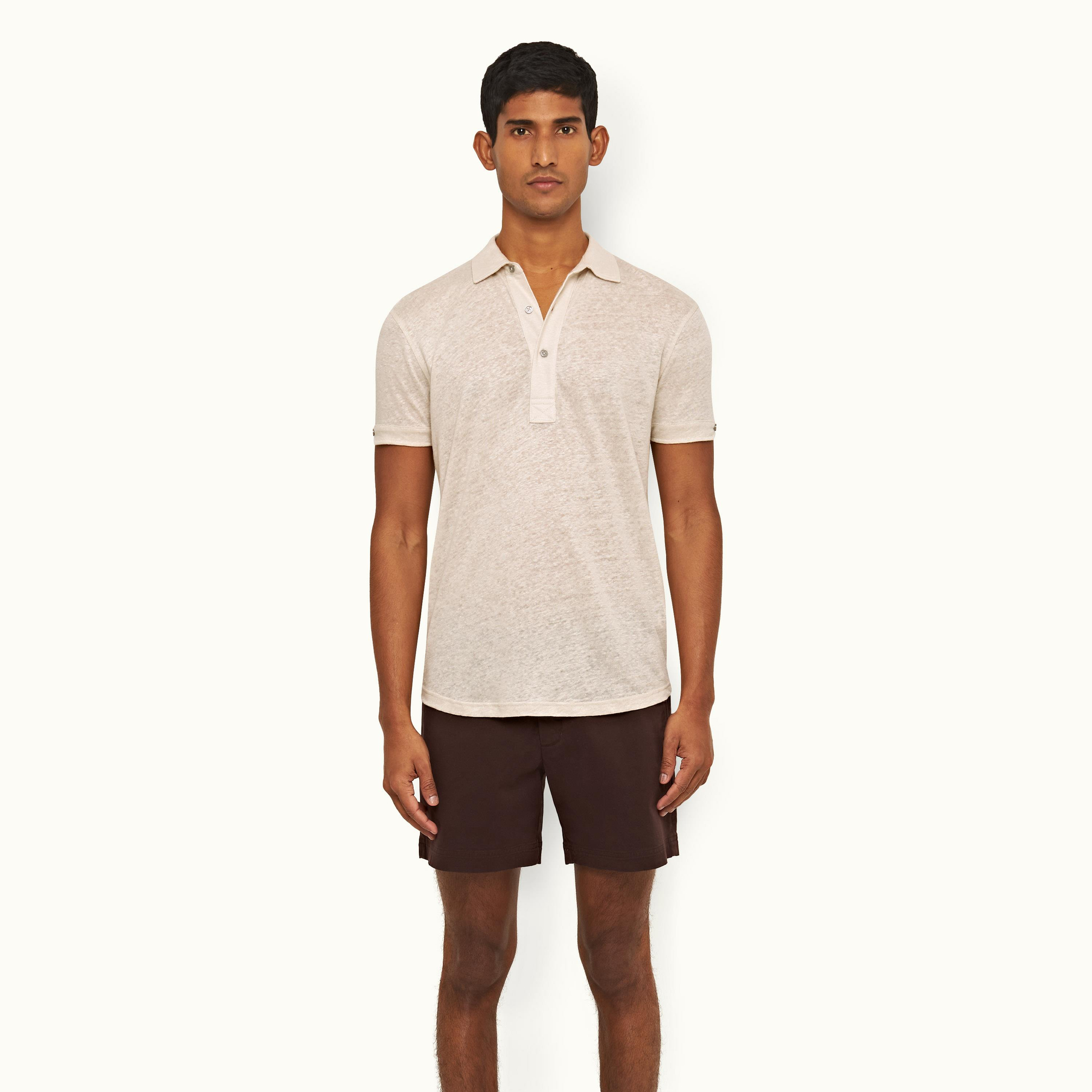 Orlebar BrownBej Polo Yaka T-shirt