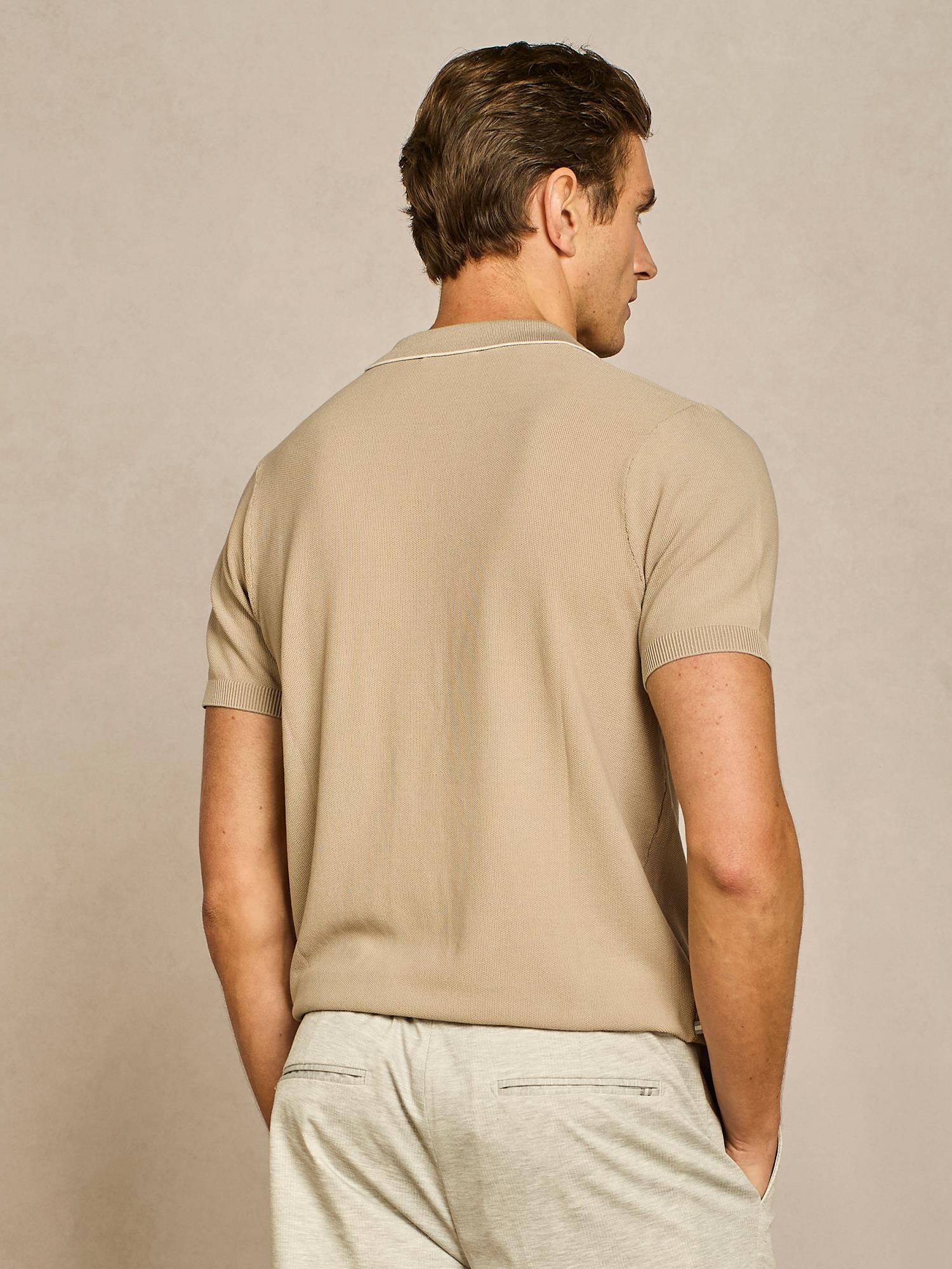 Paul TaylorPolo Yaka Kısa Kollu Pamuk T-shirt