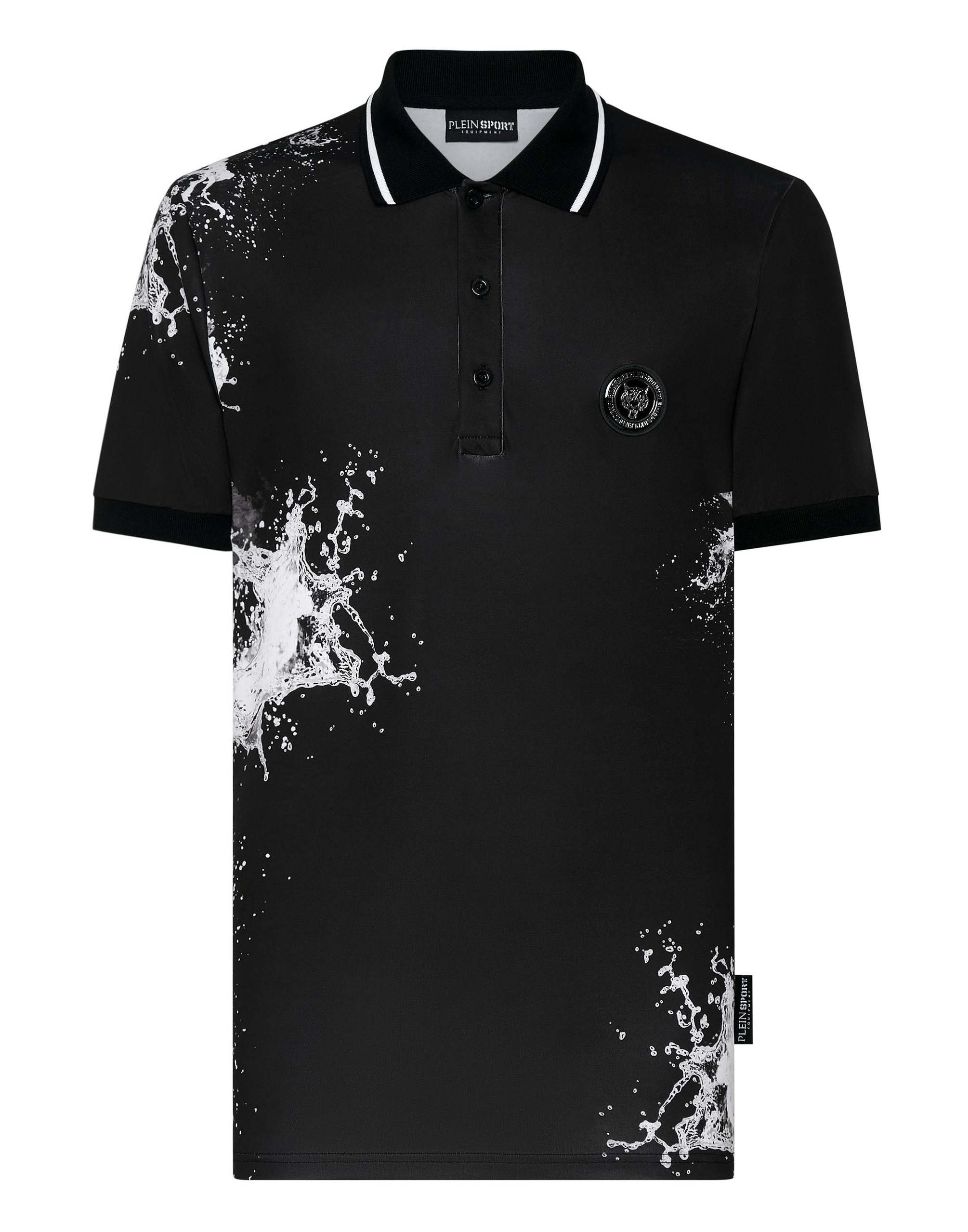 Plein SportDalga Efektli Polo Yaka T-shirt