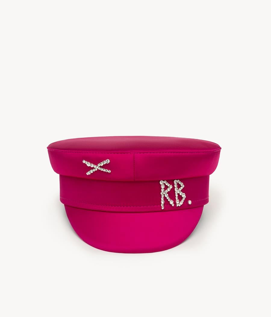 Ruslan BaginskiyKristal İşlemeli Pembe Baker Boy Şapka