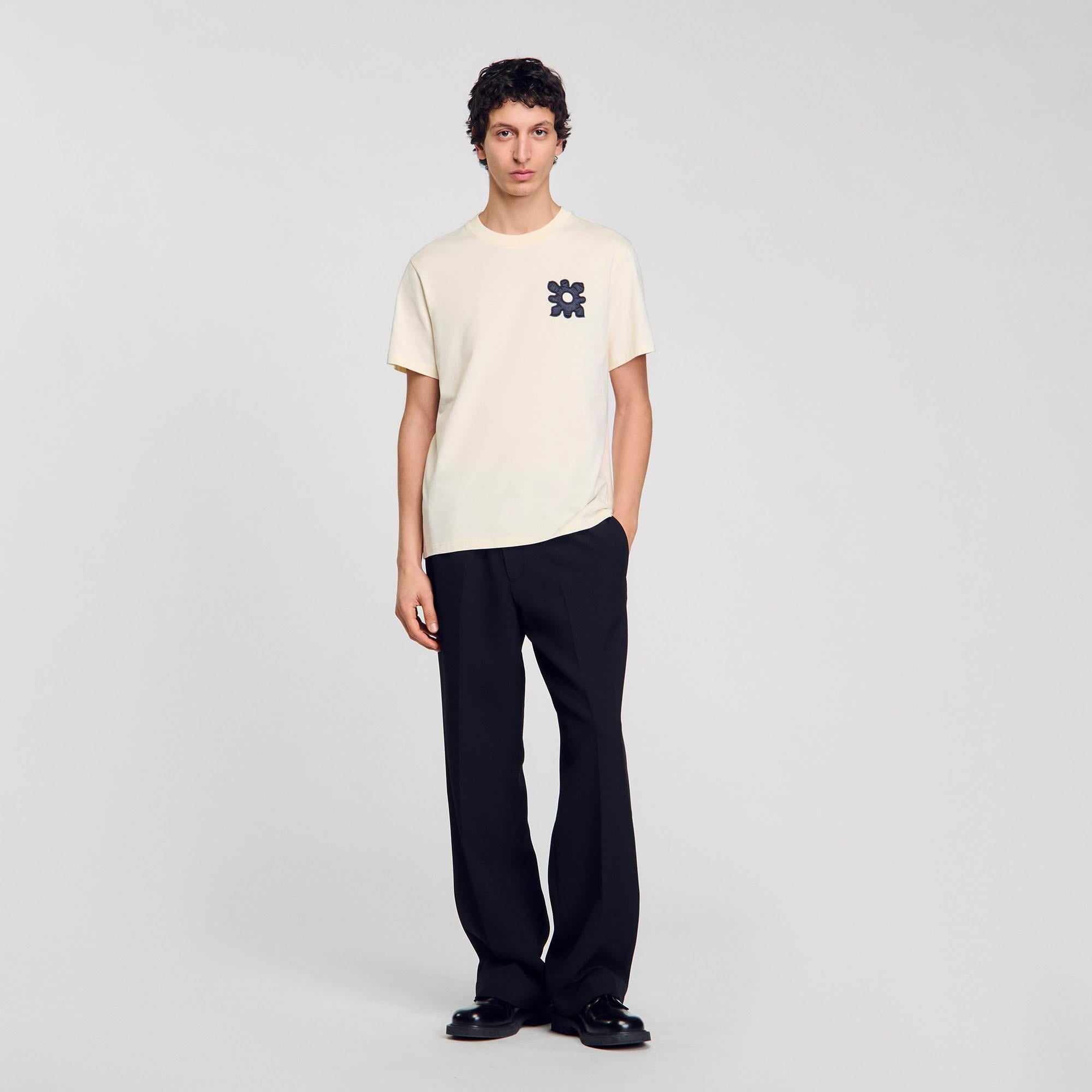 SANDROKrem T-shirt