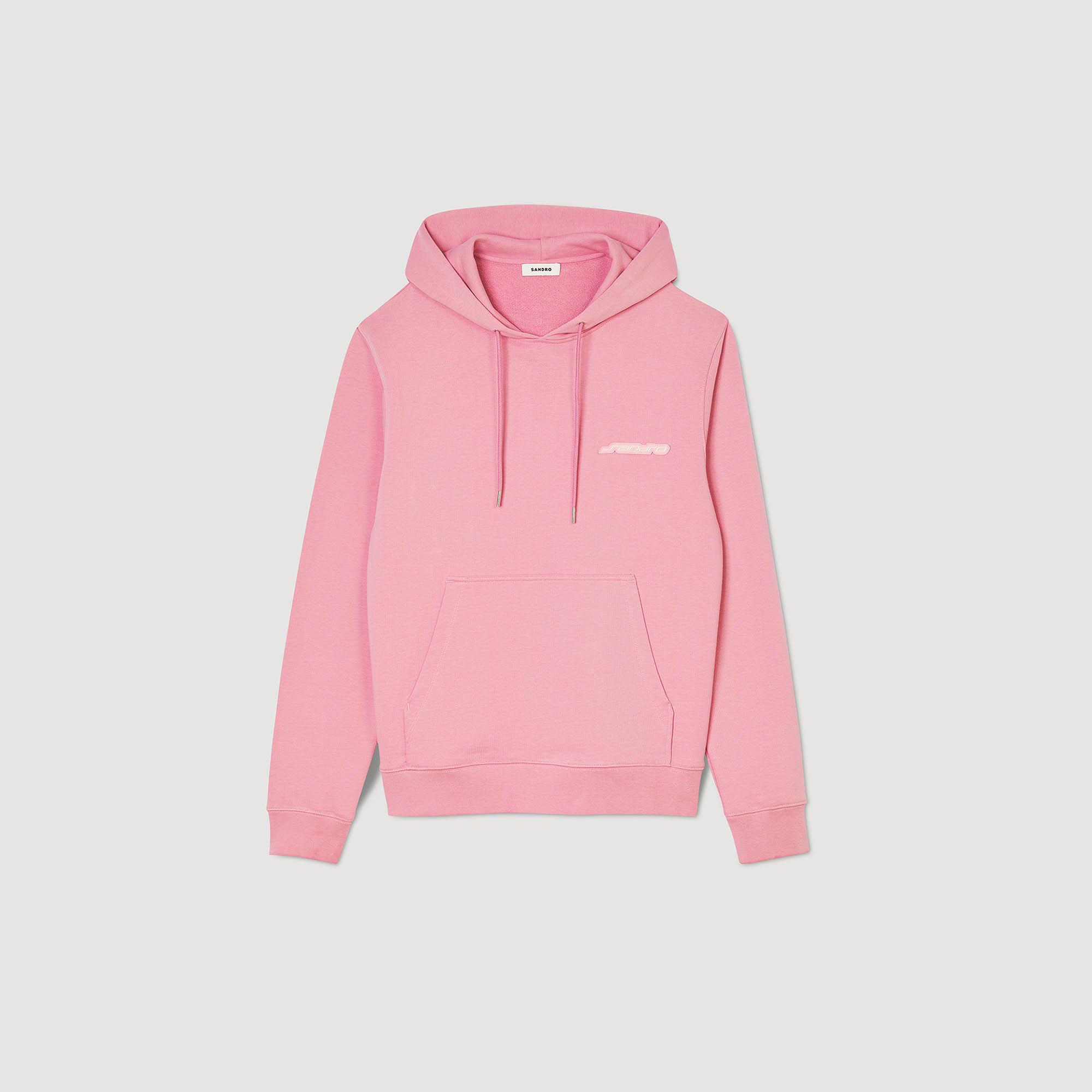 SANDROLogo Baskılı Pembe Hoodie