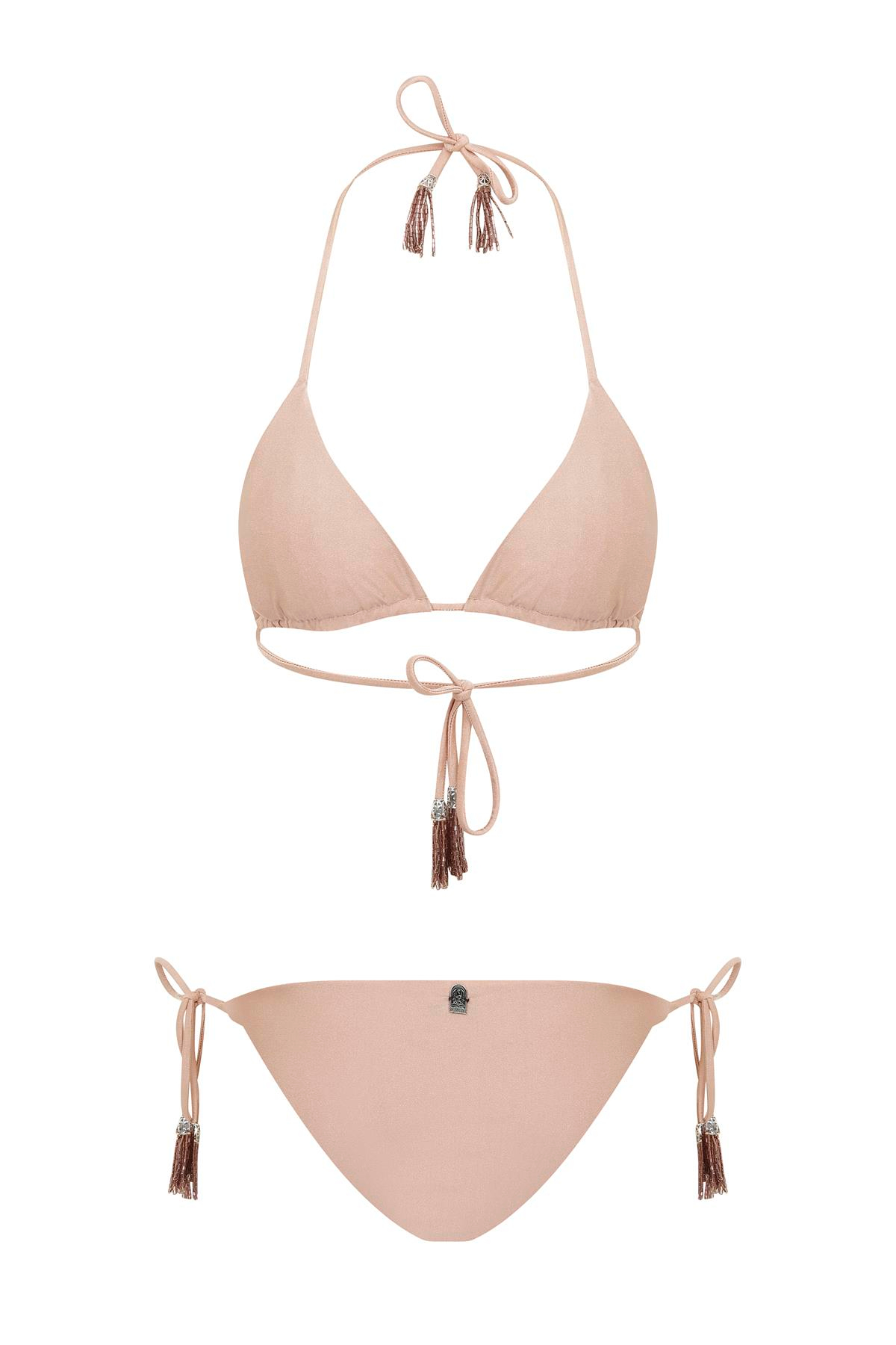 Seben KocibeyLyla Pembe Boncuklu Bikini