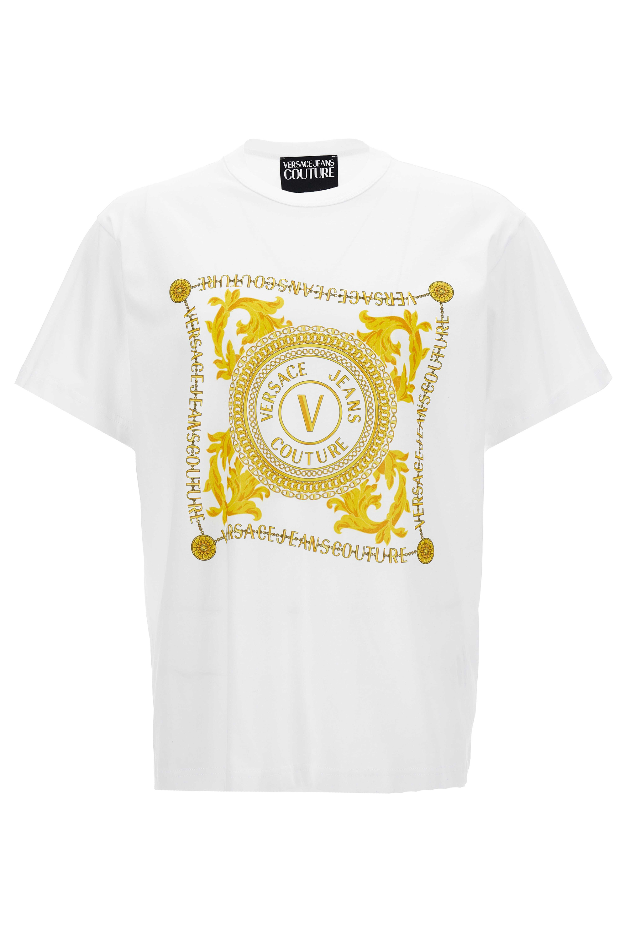 Versace Jeans CoutureDesenli Bisiklet Yaka T-shirt