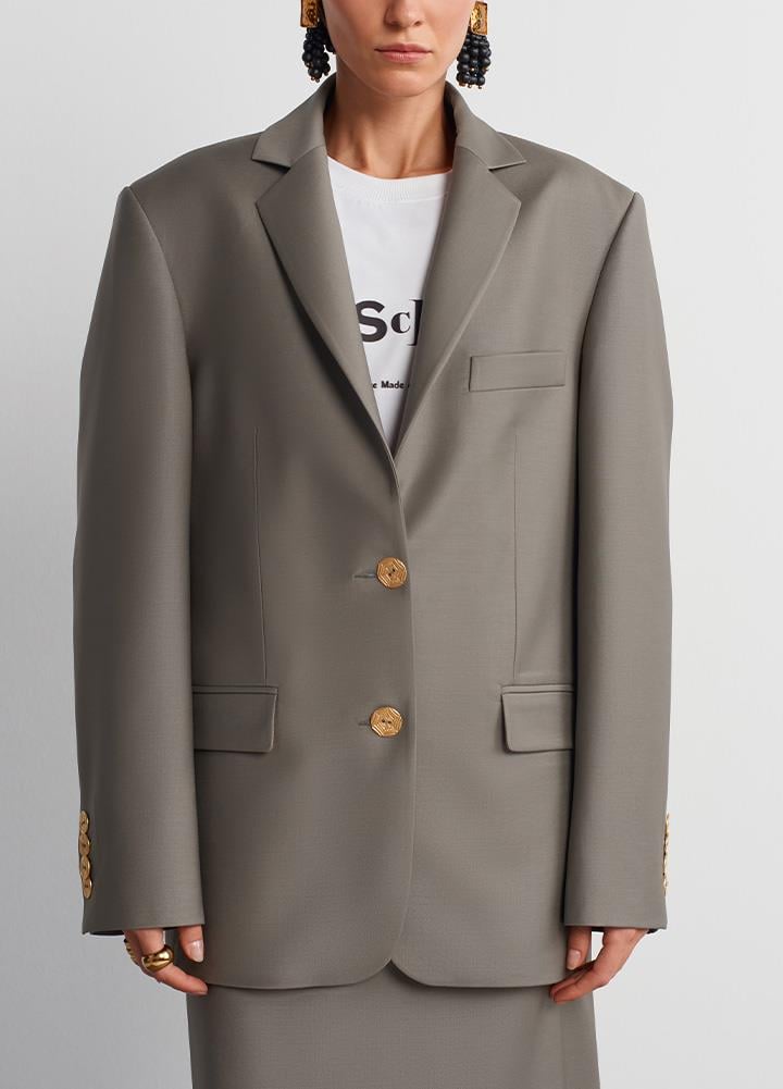 Acaria StudioDüğme Detaylı Oversize Blazer
