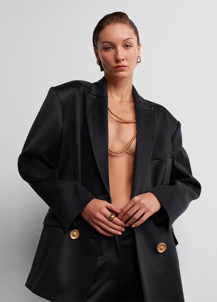 Acaria StudioKruvaze Kesim Oversize Blazer
