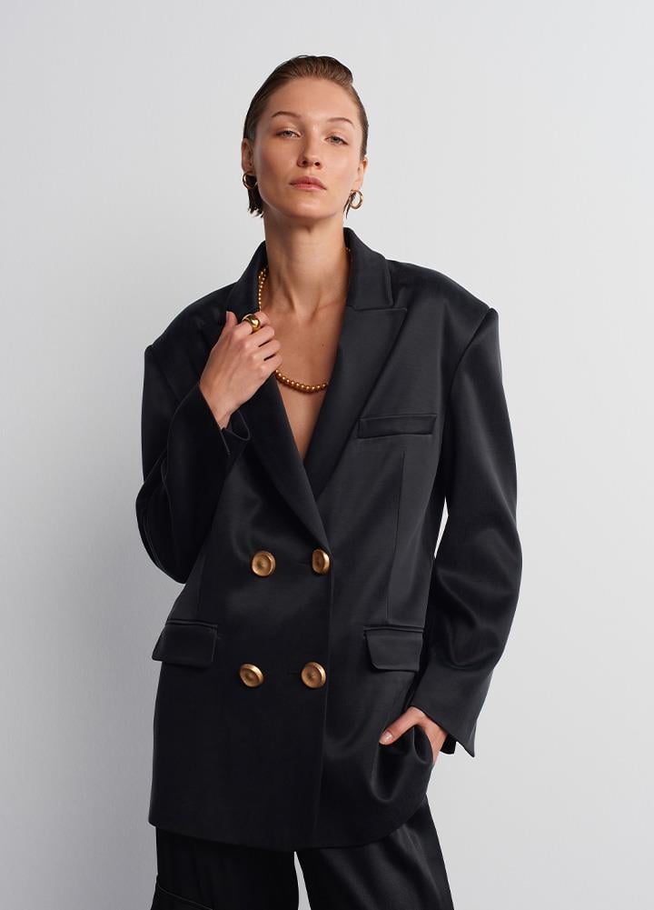 Acaria StudioKruvaze Kesim Oversize Blazer