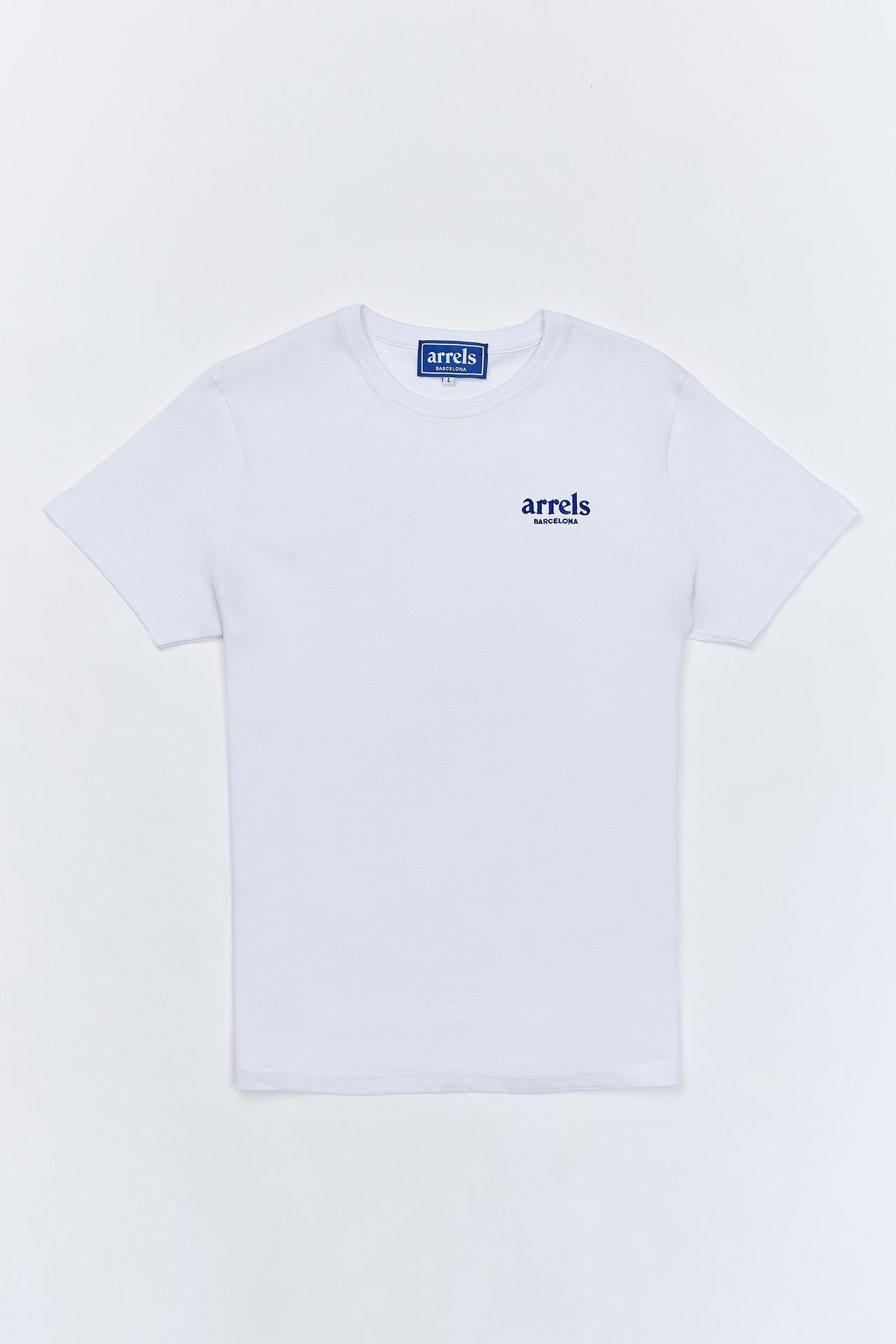 ArrelsArkası Desenli Beyaz T-shirt