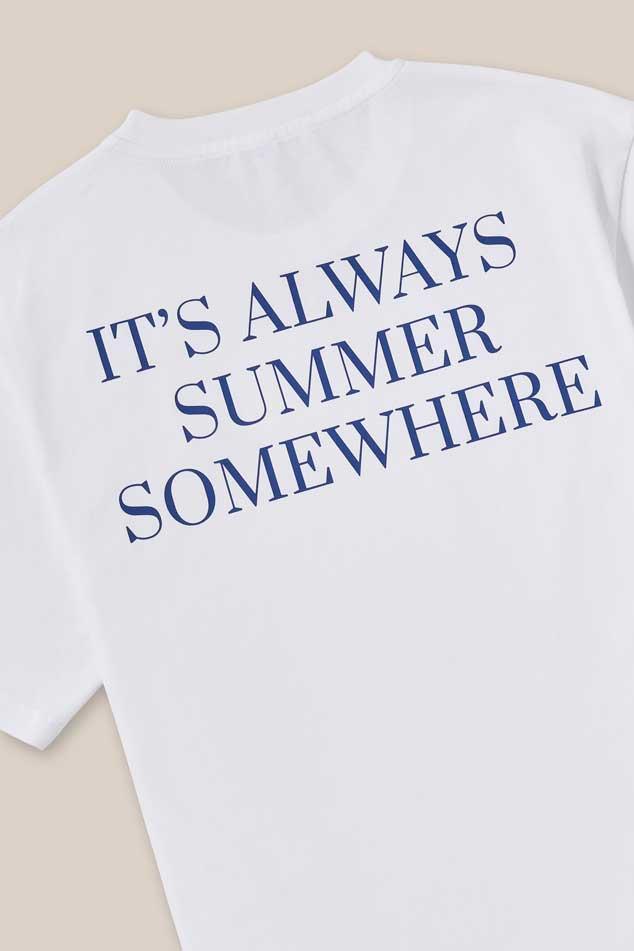 ArrelsArkası Yazılı Beyaz T-shirt