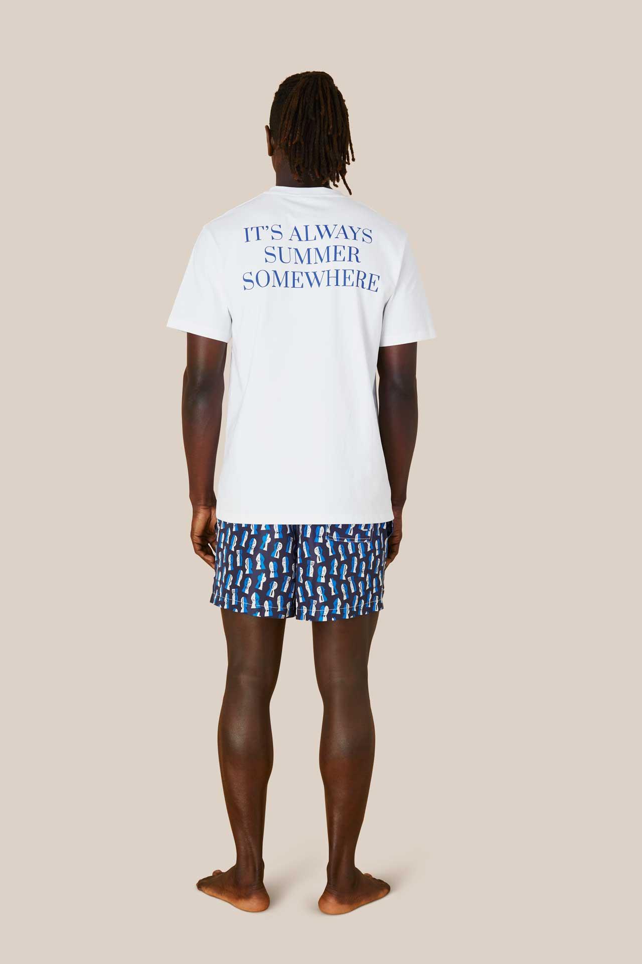 ArrelsArkası Yazılı Beyaz T-shirt