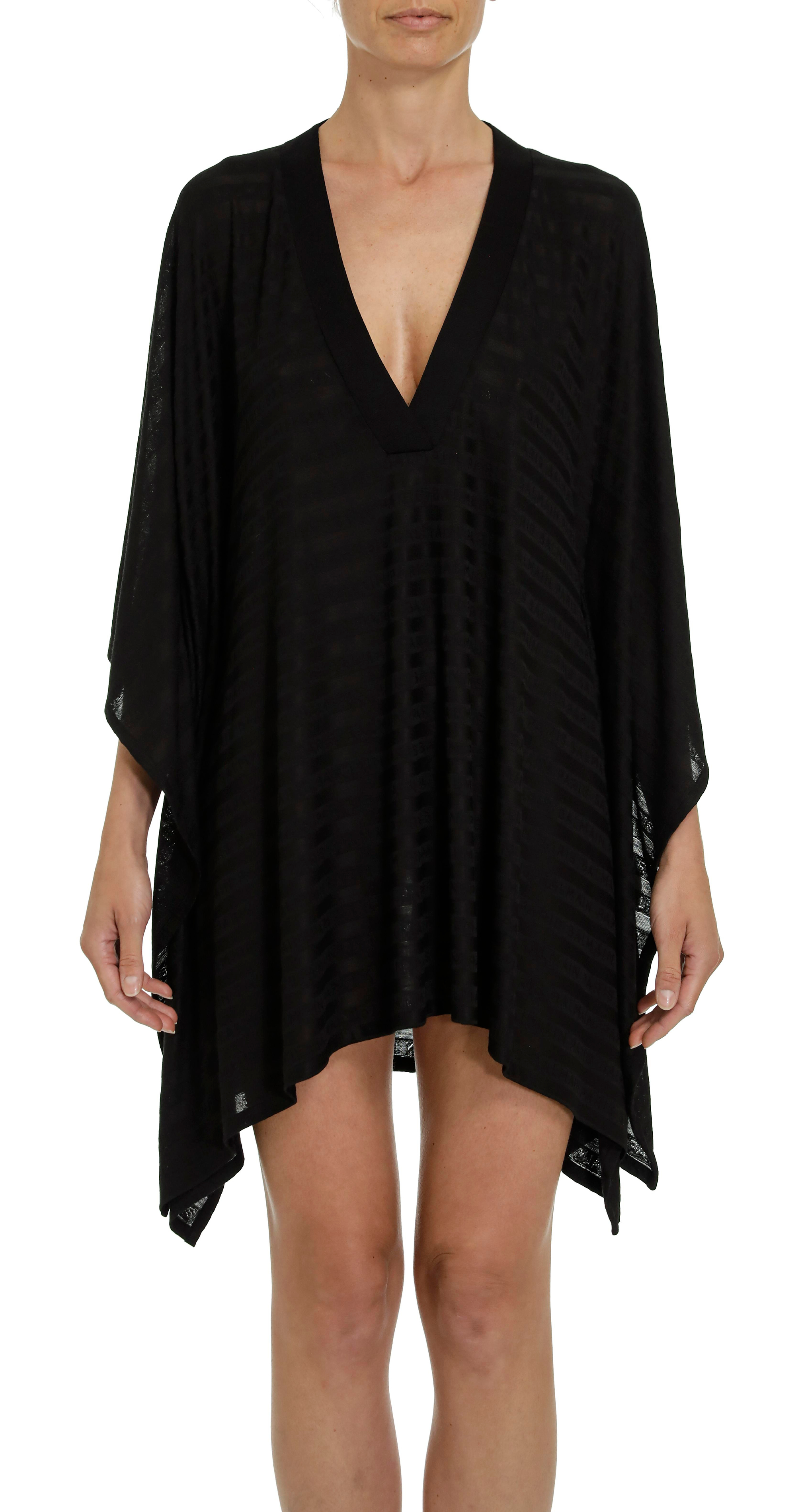 BalmainLogo Desen Lacivert Kaftan