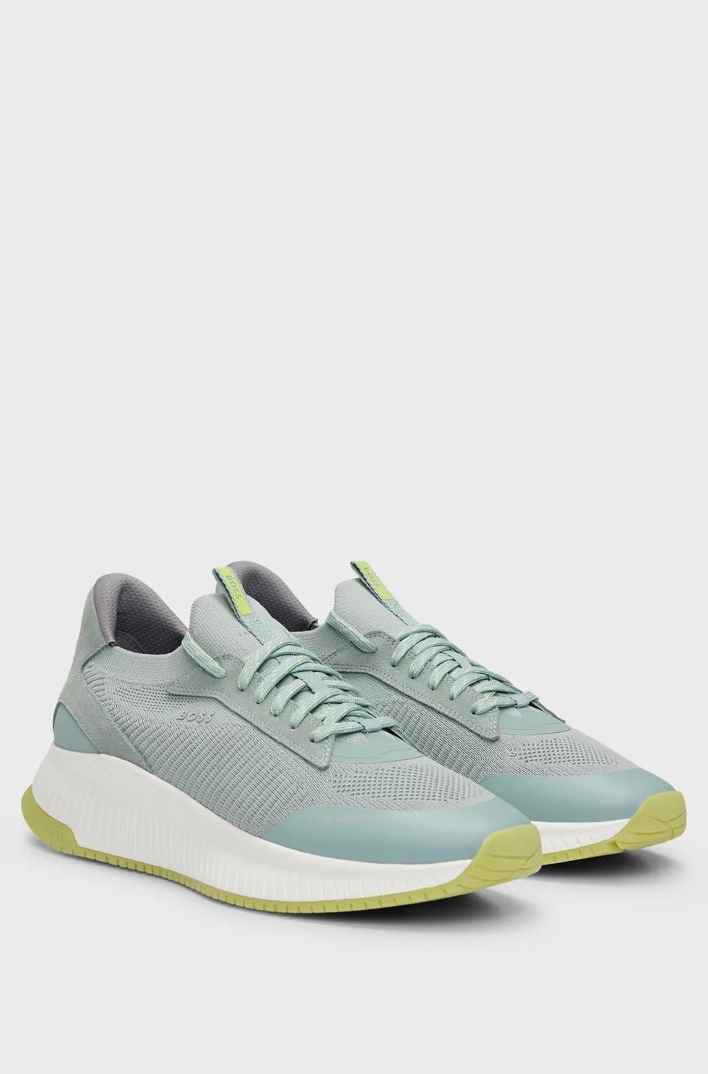 BossAçık Yeşil Platform Tabanlı Sneaker