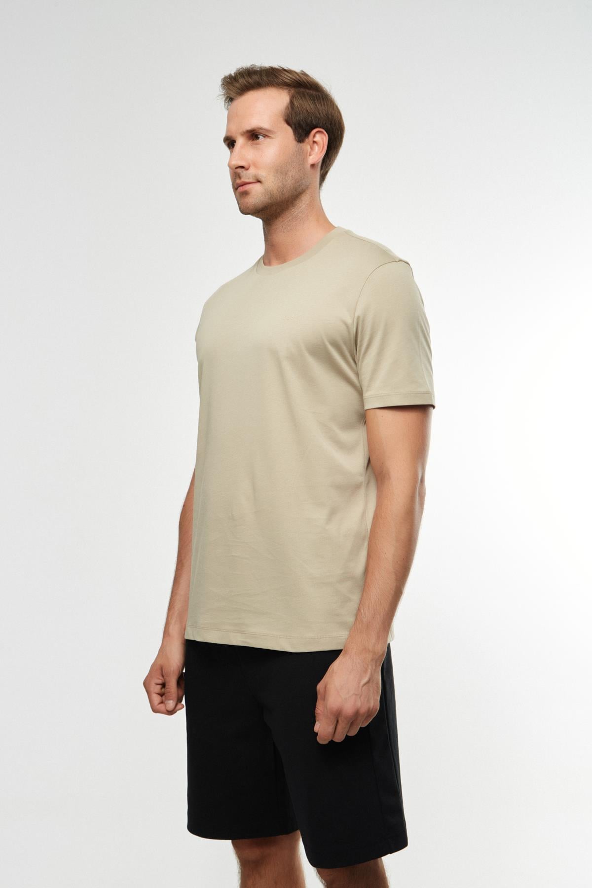 BossBej Bisiklet Yaka Basic T-shirt